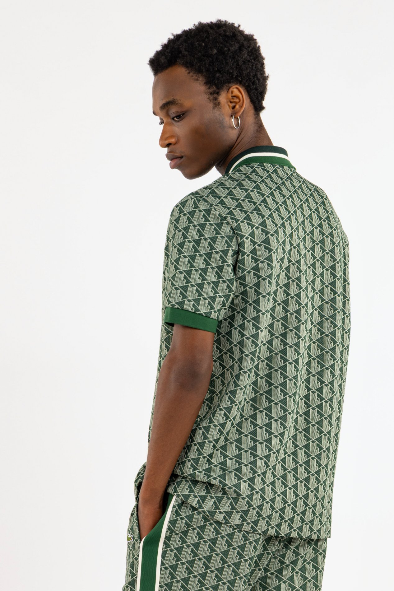 Polo the blend monograme LACOSTE Vert