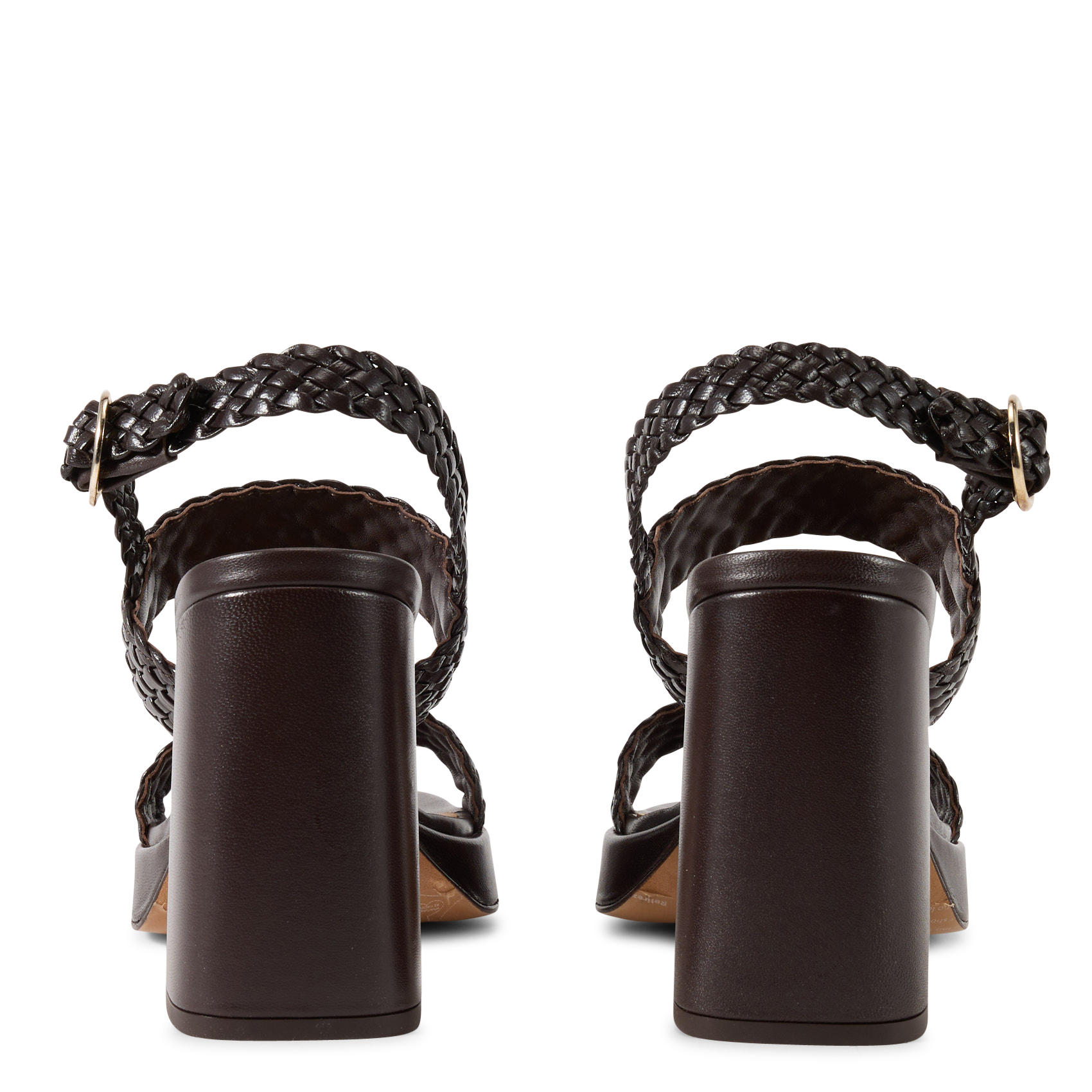 Sandales à talon en cuir sophie BOBBIES Marron