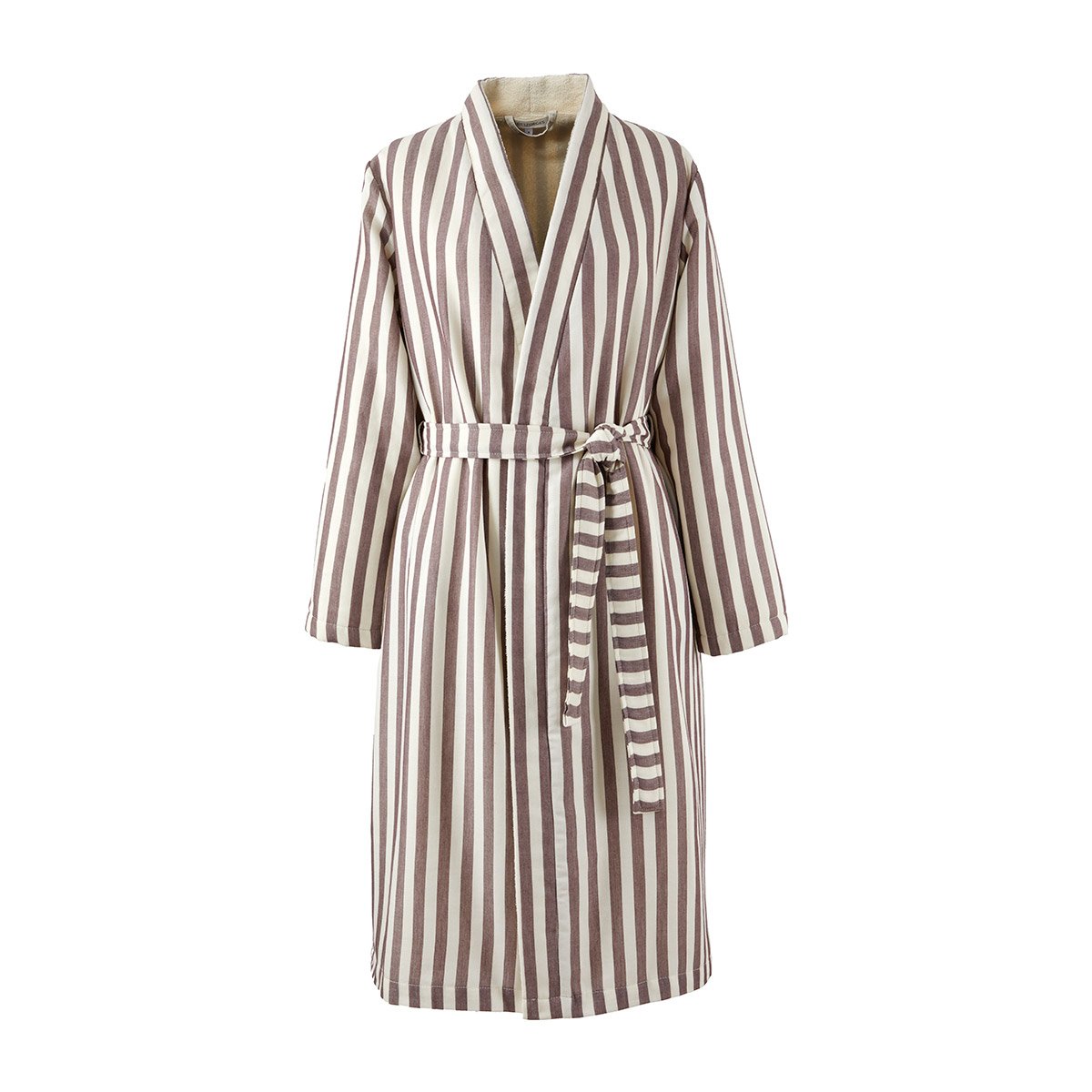 Peignoir long en satin de coton, fifty-fifty VioletDESFORGES
