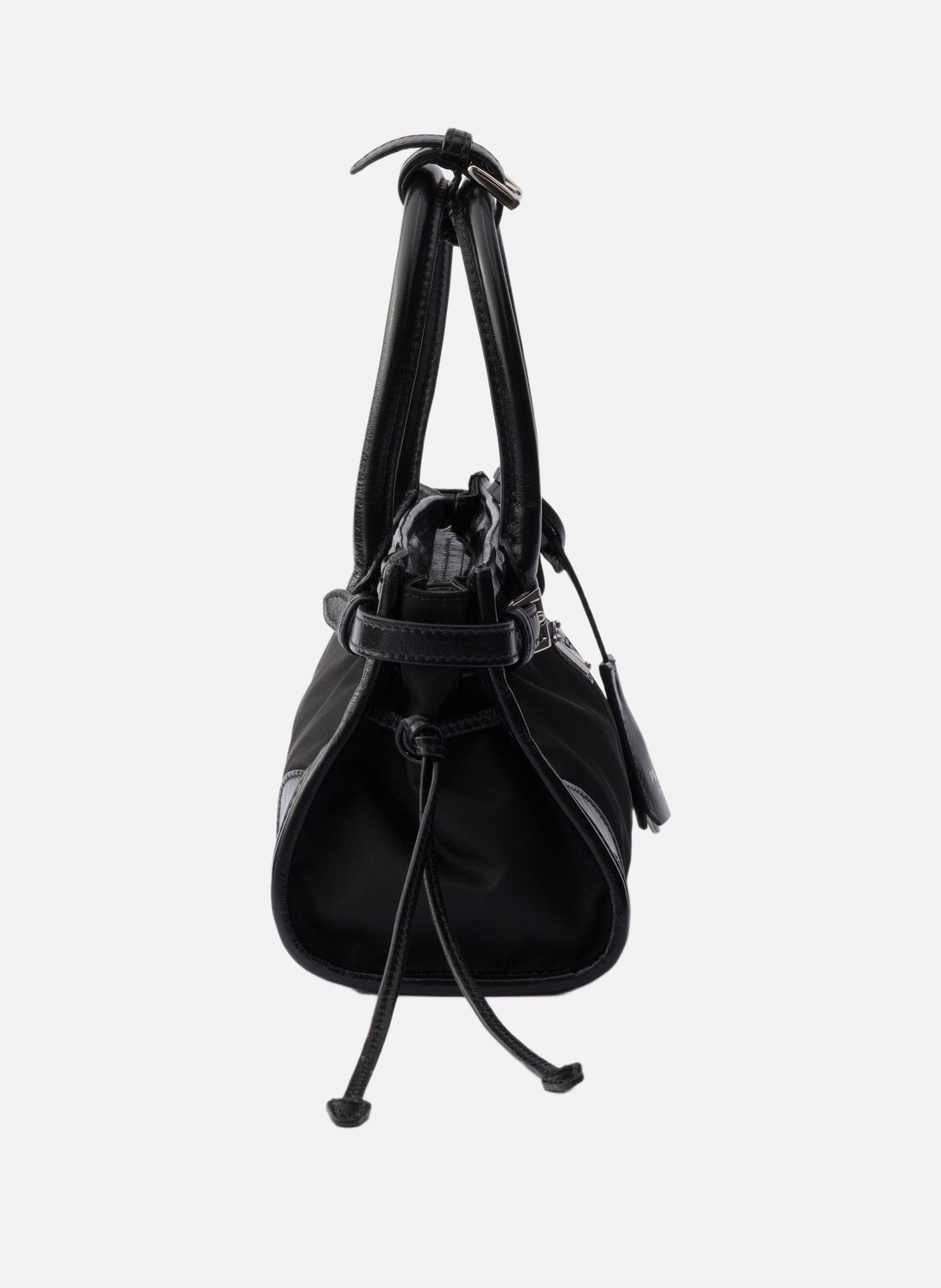 Petit sac prada bonnie en re-nylon et cuir PRADA Noir
