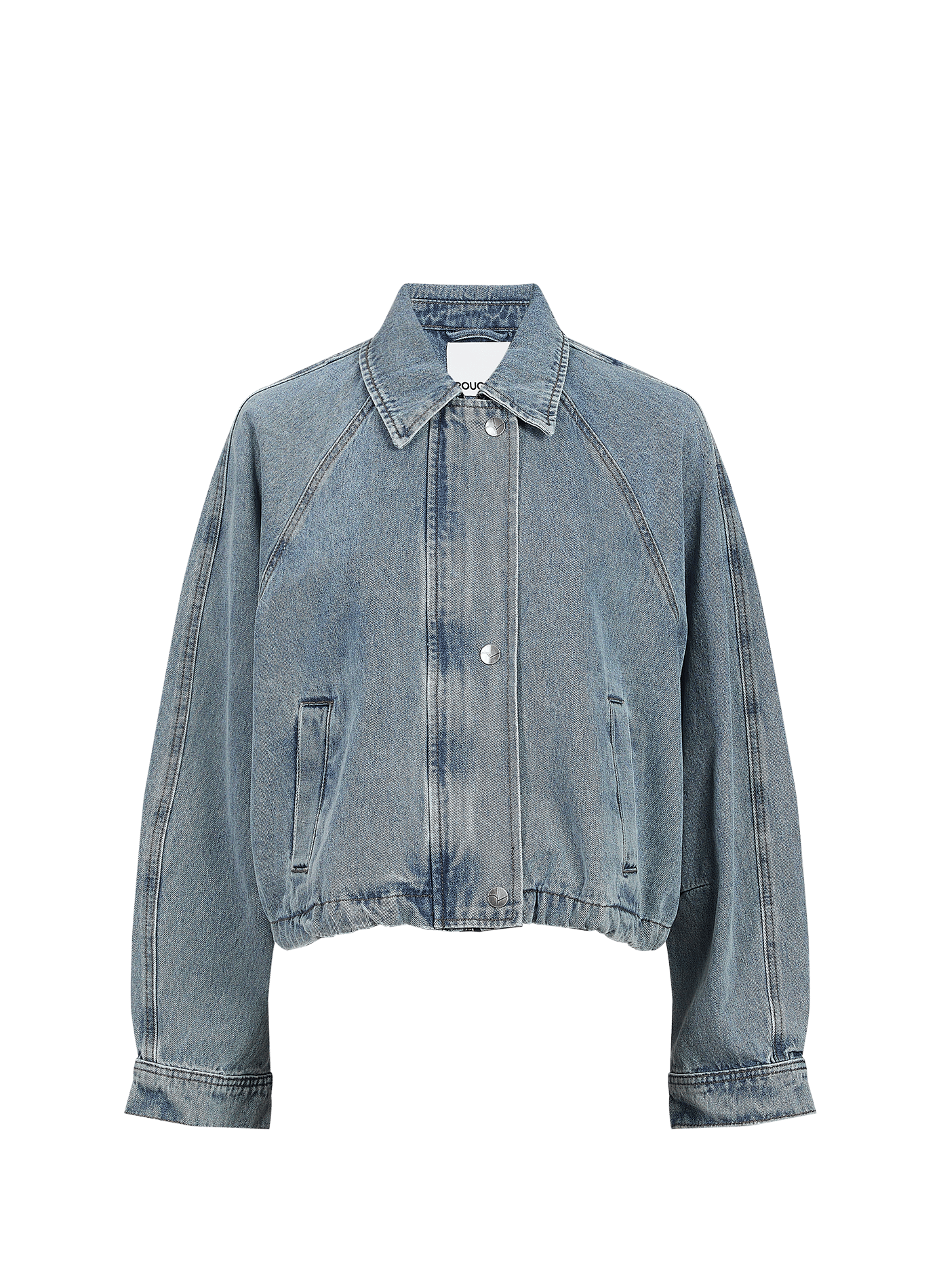 Denim jacket ROUTIANA in cotton ROUGE EDIT Blue