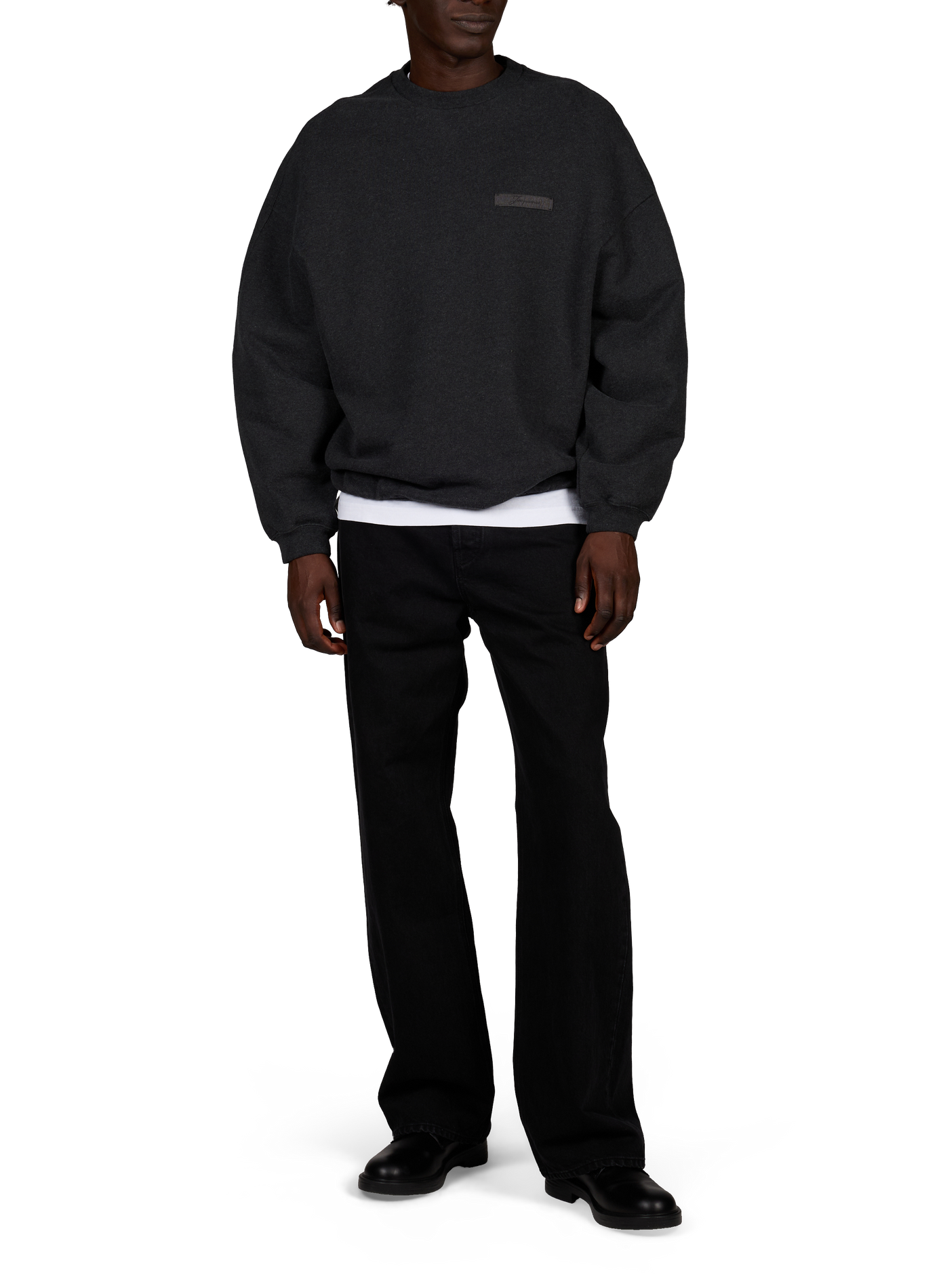 Le Sweatshirt Ruban en coton mélangé JACQUEMUS Gris