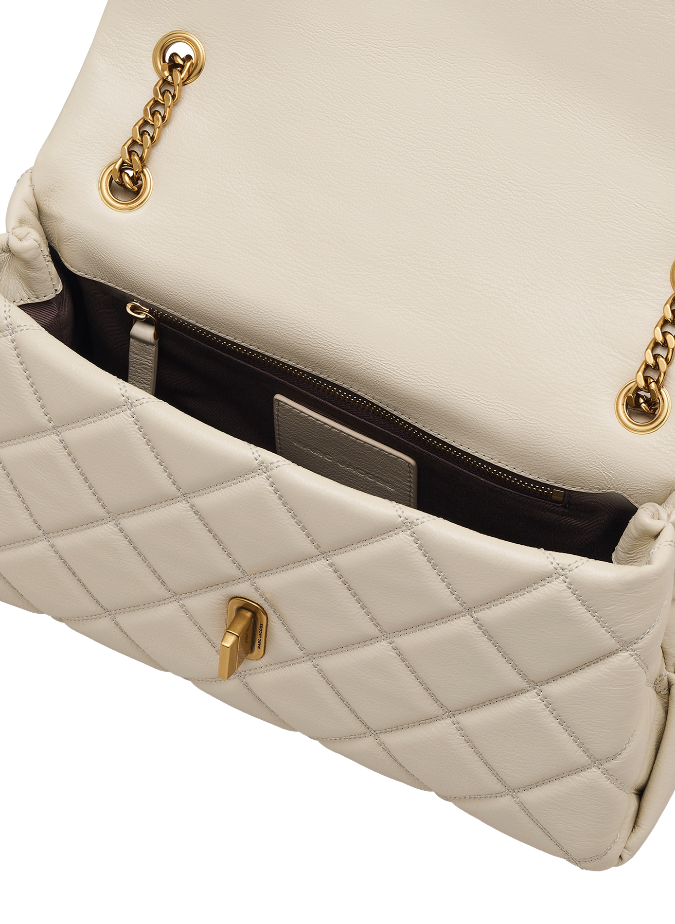 Sac à main Le Quilted Dual Convertible Shoulder Bag MARC JACOBS Blanc