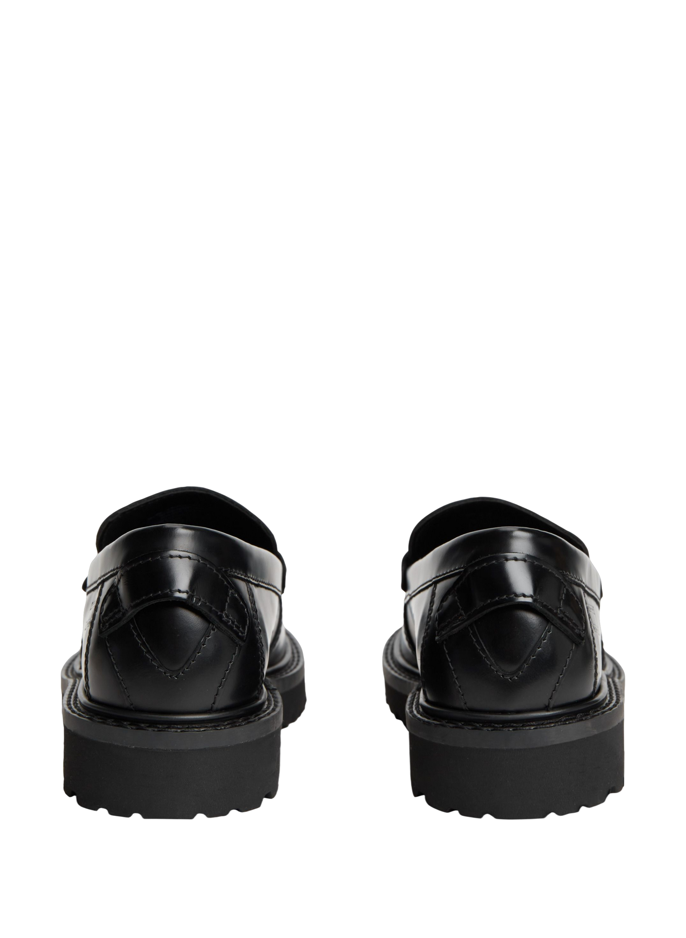Plain leather moccasins TOMMY HILFIGER Black