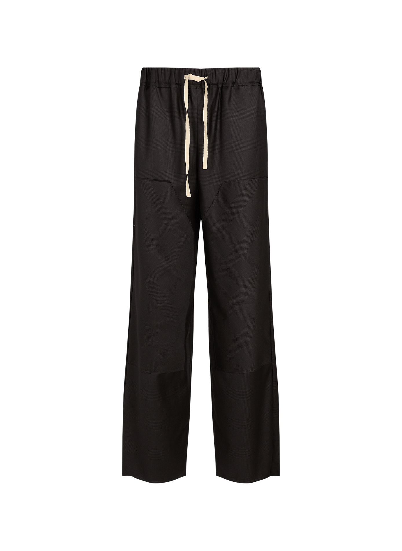 Pantalon droit motif pieds de poule en laine SONIA CARRASCO Marron