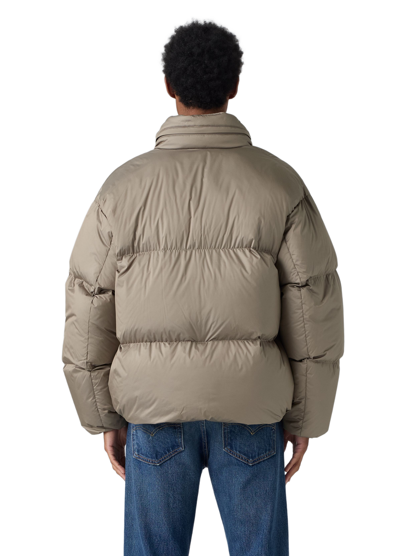 Doudoune droite matelassée unie LEVI'S Beige