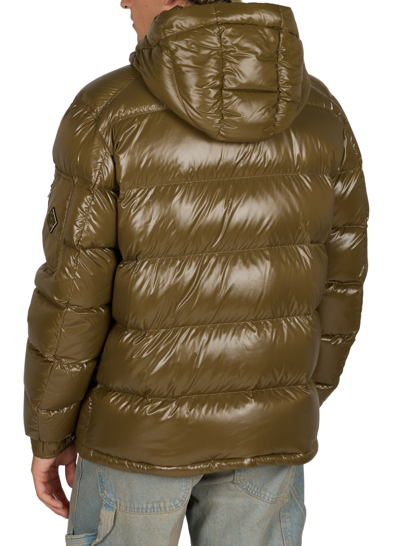 High-neck puffer jacket HERNO Khaki