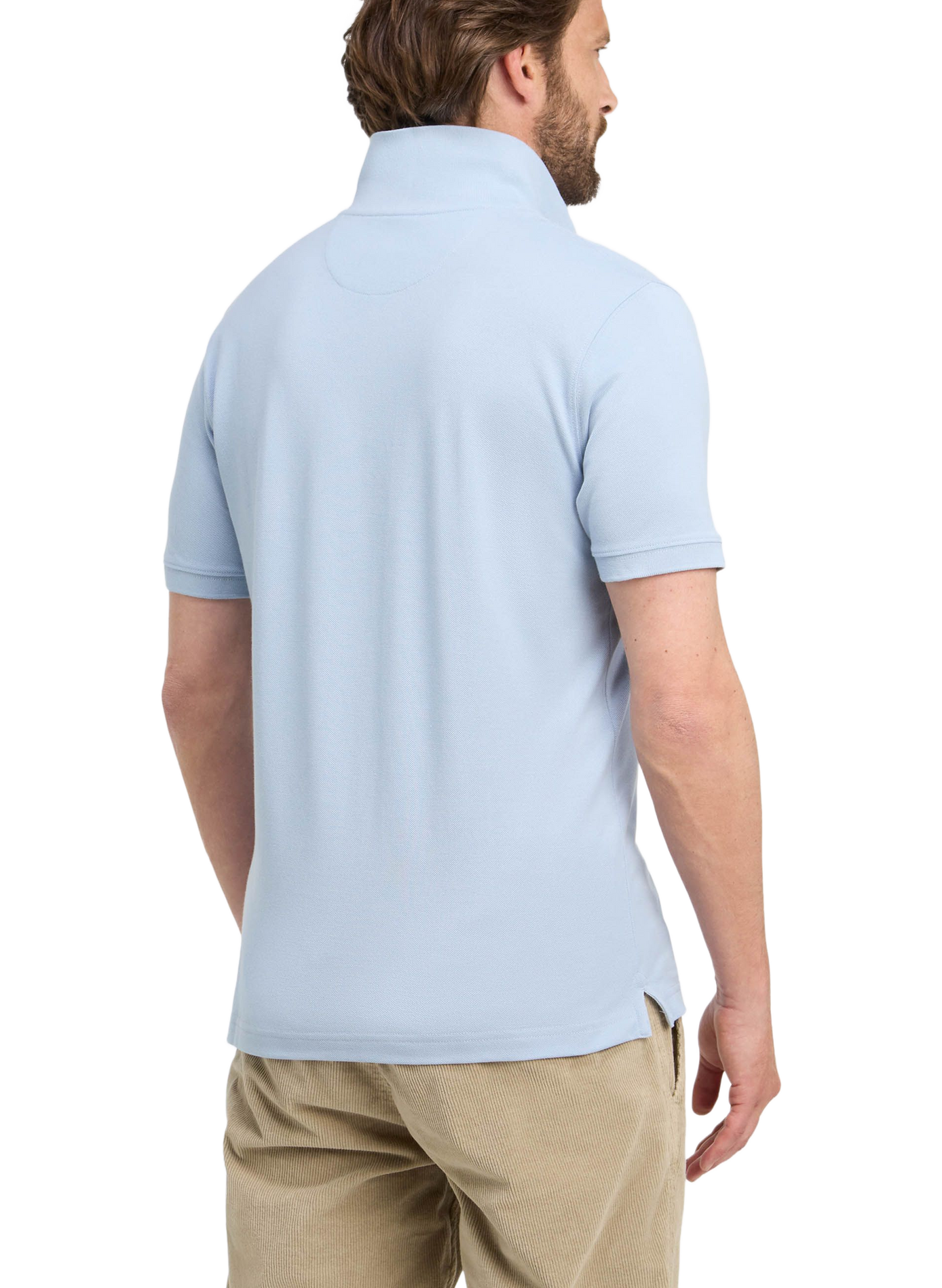 Polo droit à logo brodé en coton EDEN PARK Weiss
