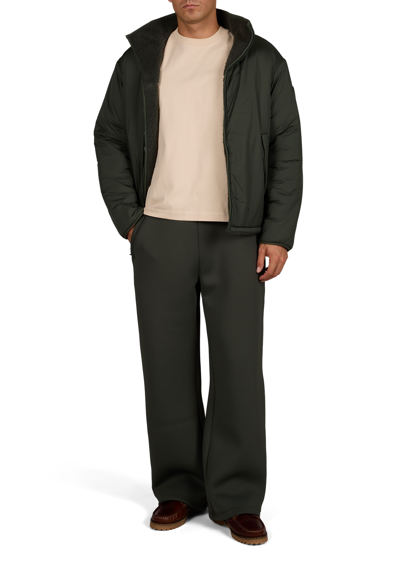 Veste Nobu réversible à col vareuse GERTRUDE Vert