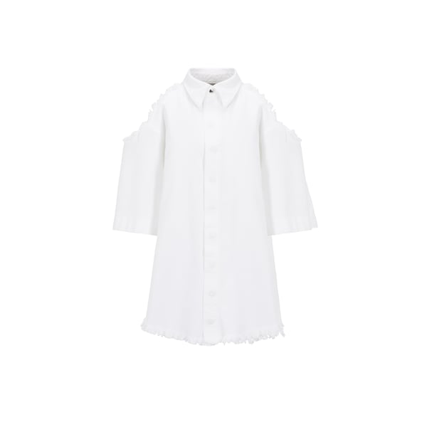 Chemise manches courtes en coton recyclé mélangé