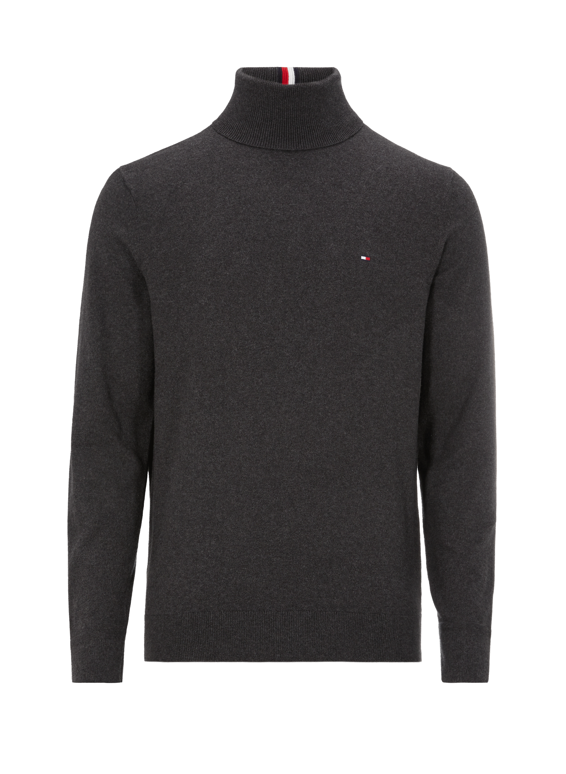 Turtleneck top with contrasting insert TOMMY HILFIGER Grey
