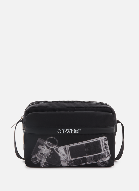 OFF-WHITE Printed Shoulder Bag Black