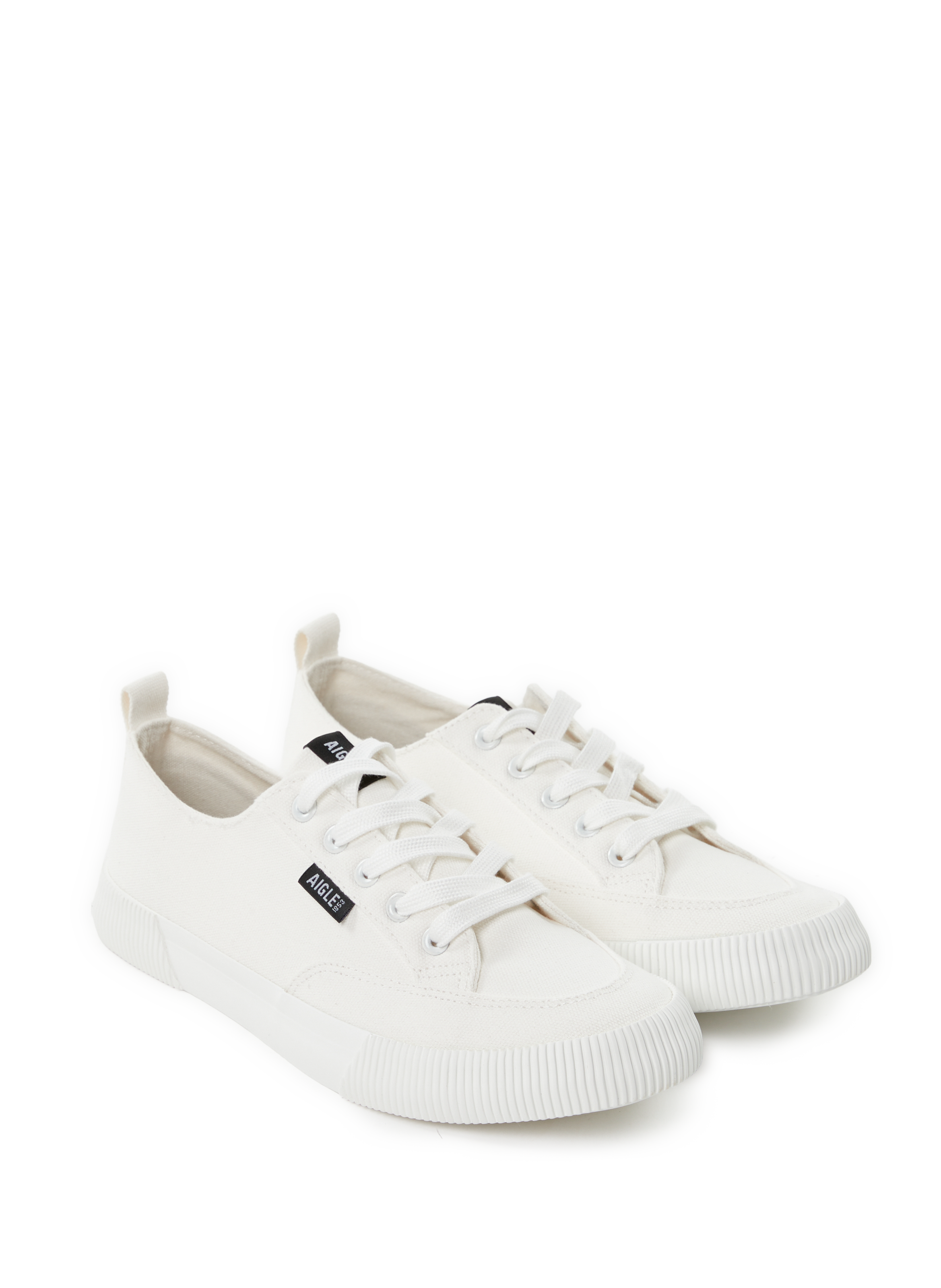 Baskets Tamarix W en coton AIGLE Blanc