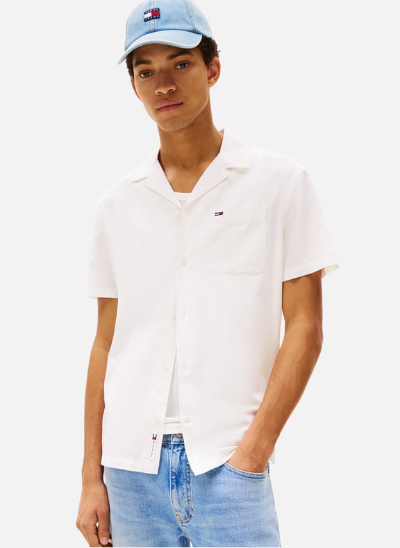 Cotton and linen shirt Beige by TOMMY HILFIGER TOMMY HILFIGER Cotton and linen shirt Beige