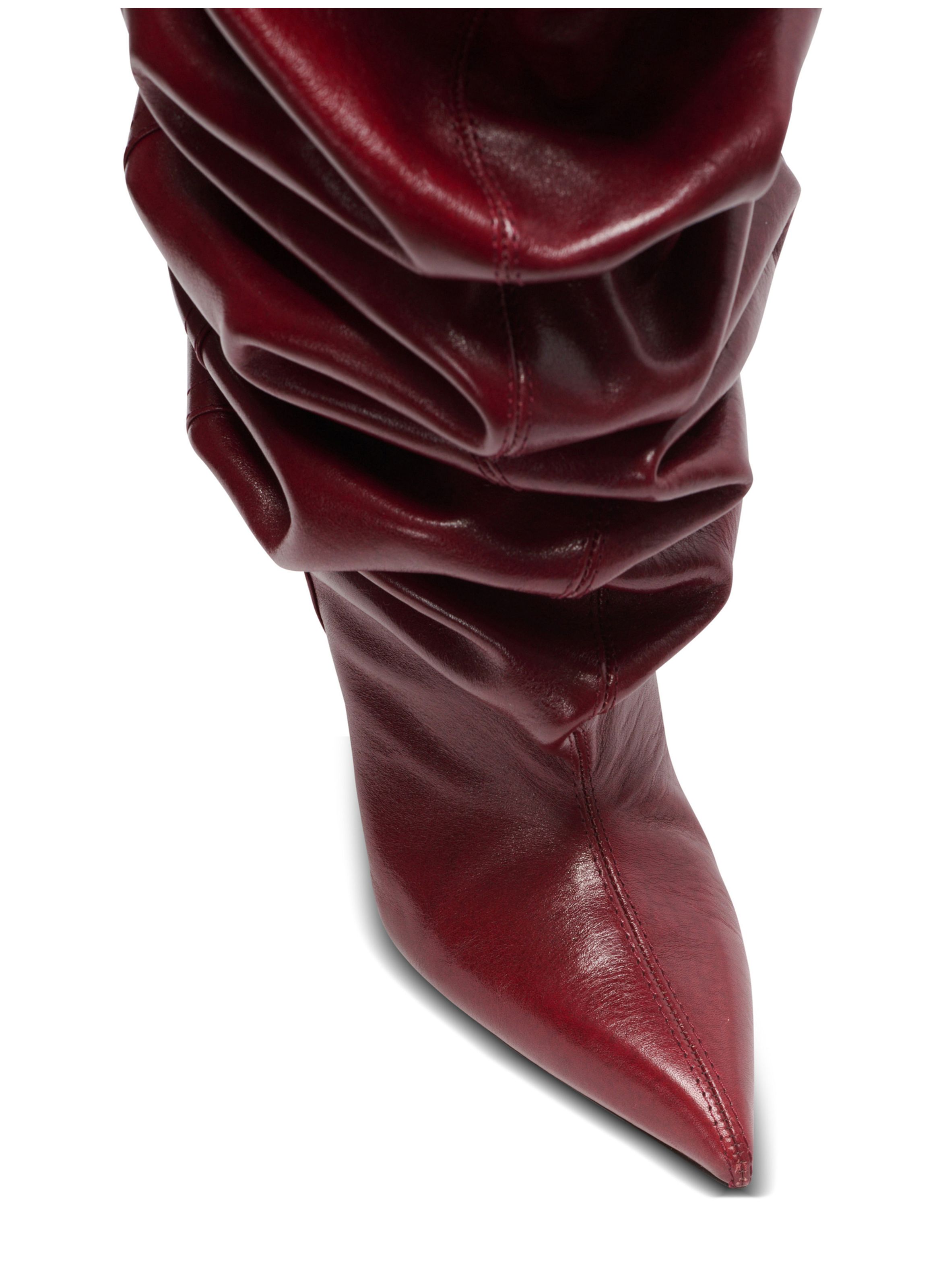 Bottes cuissardes wedge BALMAIN Marron