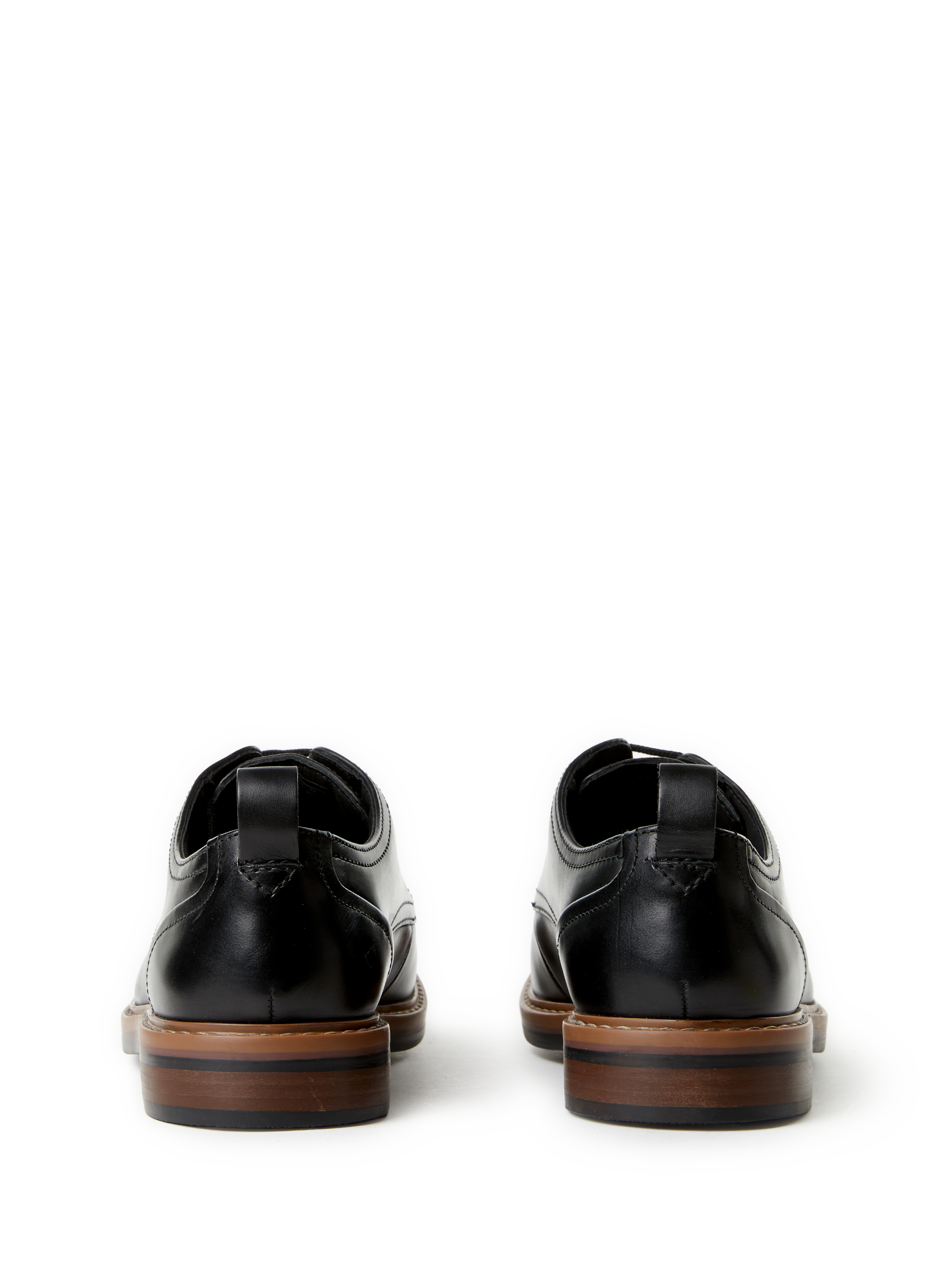 Calfskin leather lace-up loafers CLARKS Black