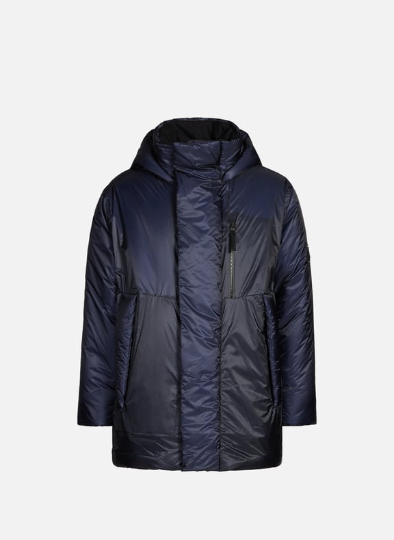 Parka matelassée à capuche Bleu by RAINS RAINS Parka matelassée à capuche Bleu