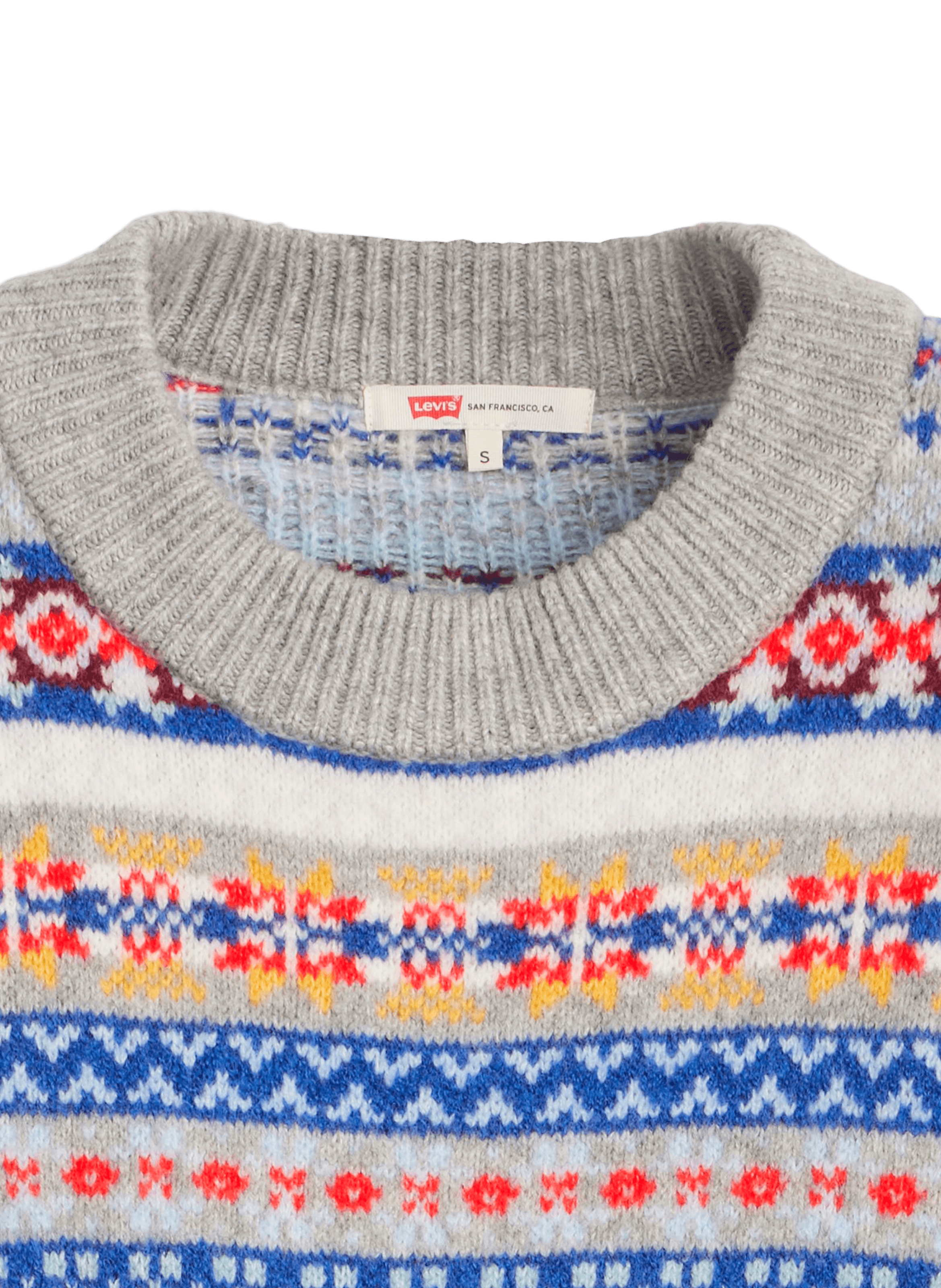 Pull à motif en laine et coton mélangé LEVI'S Multicolore
