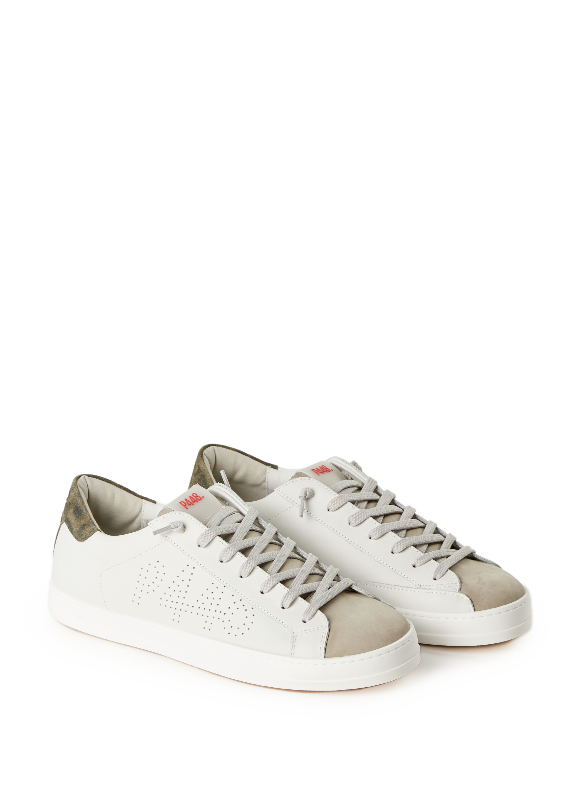 John leather sneakers P448 White