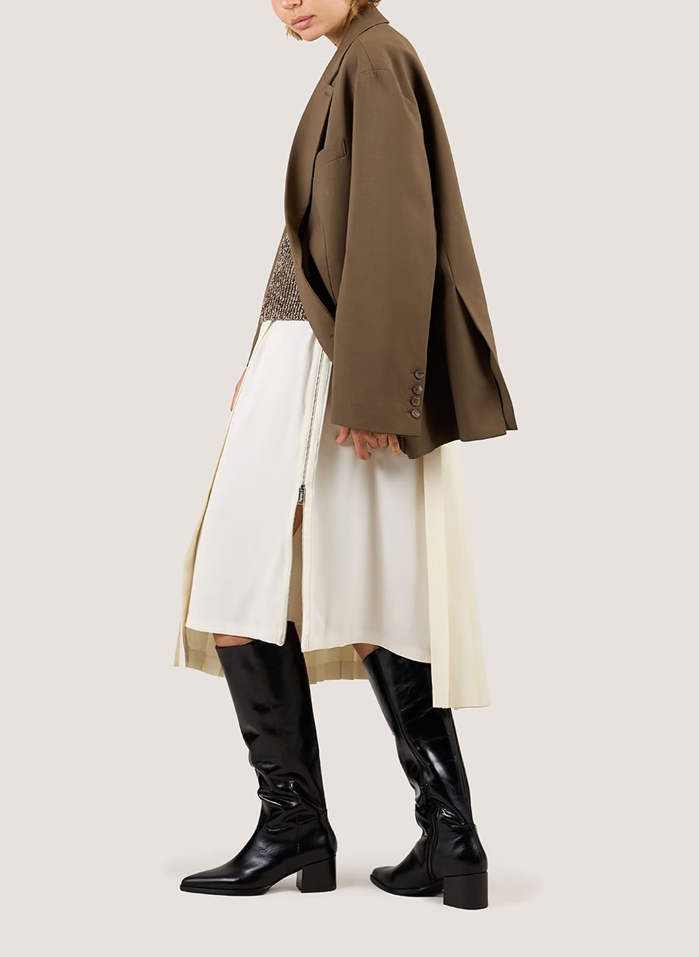 Bottes en cuir priere JONAK Noir