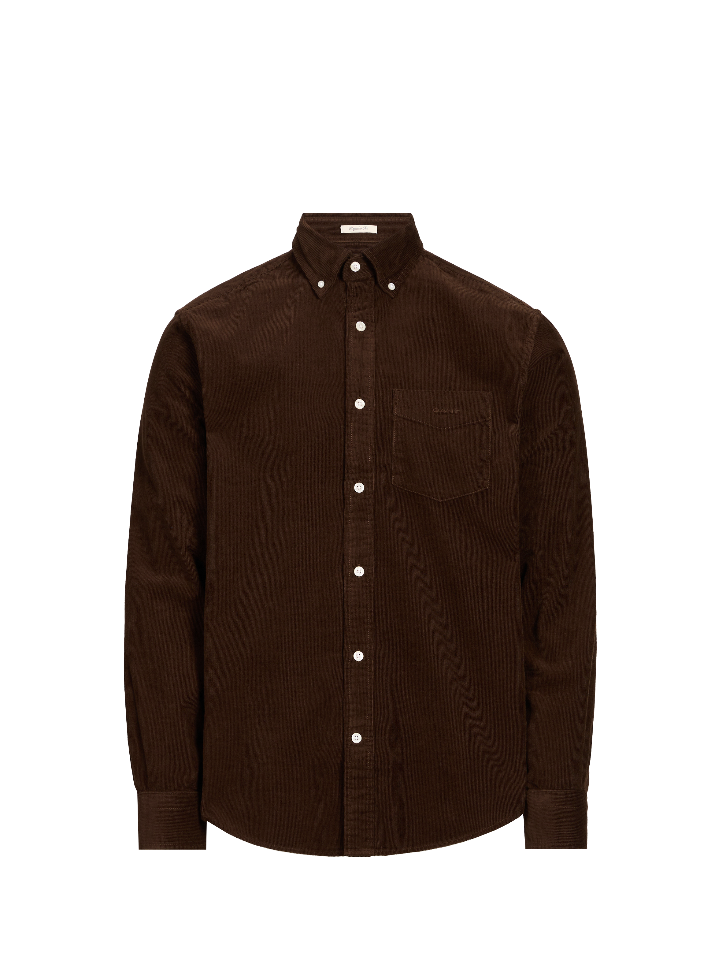 GANT Chemise col américain en coton Marron