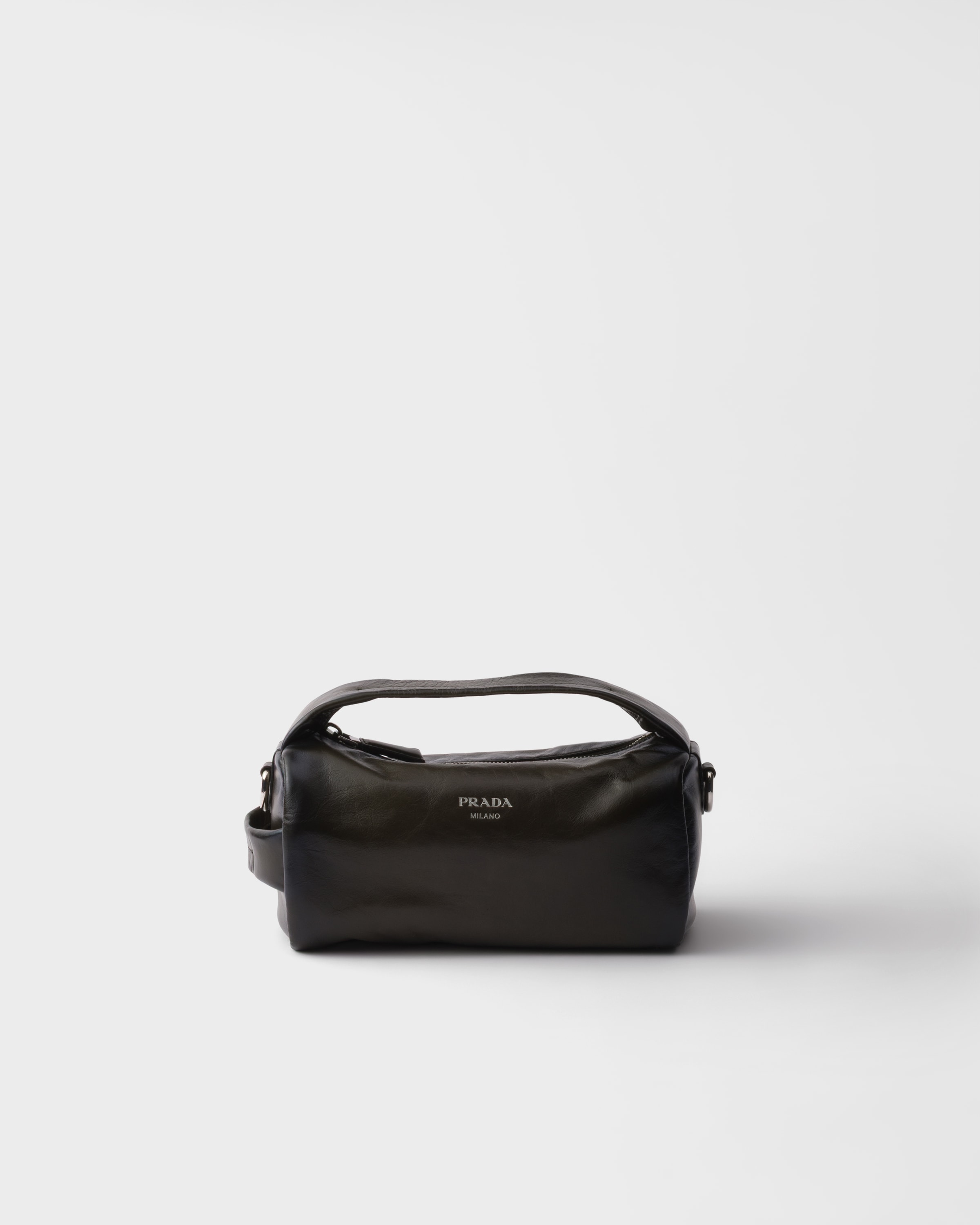 Sac à bandoulière en cuir vieilli PRADA Vert