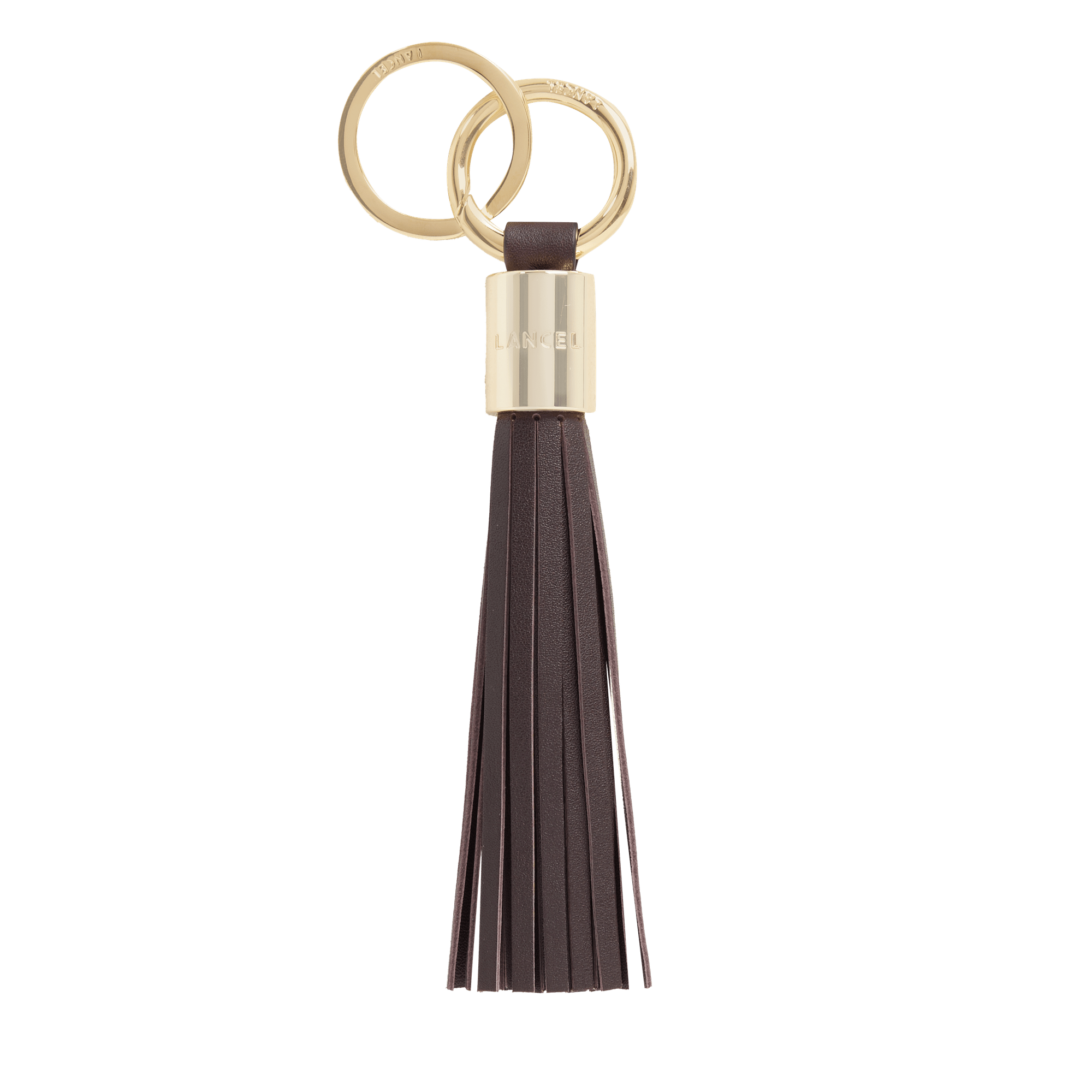 Keychain pompon large premier flirt by lancel in leather LANCEL Brown
