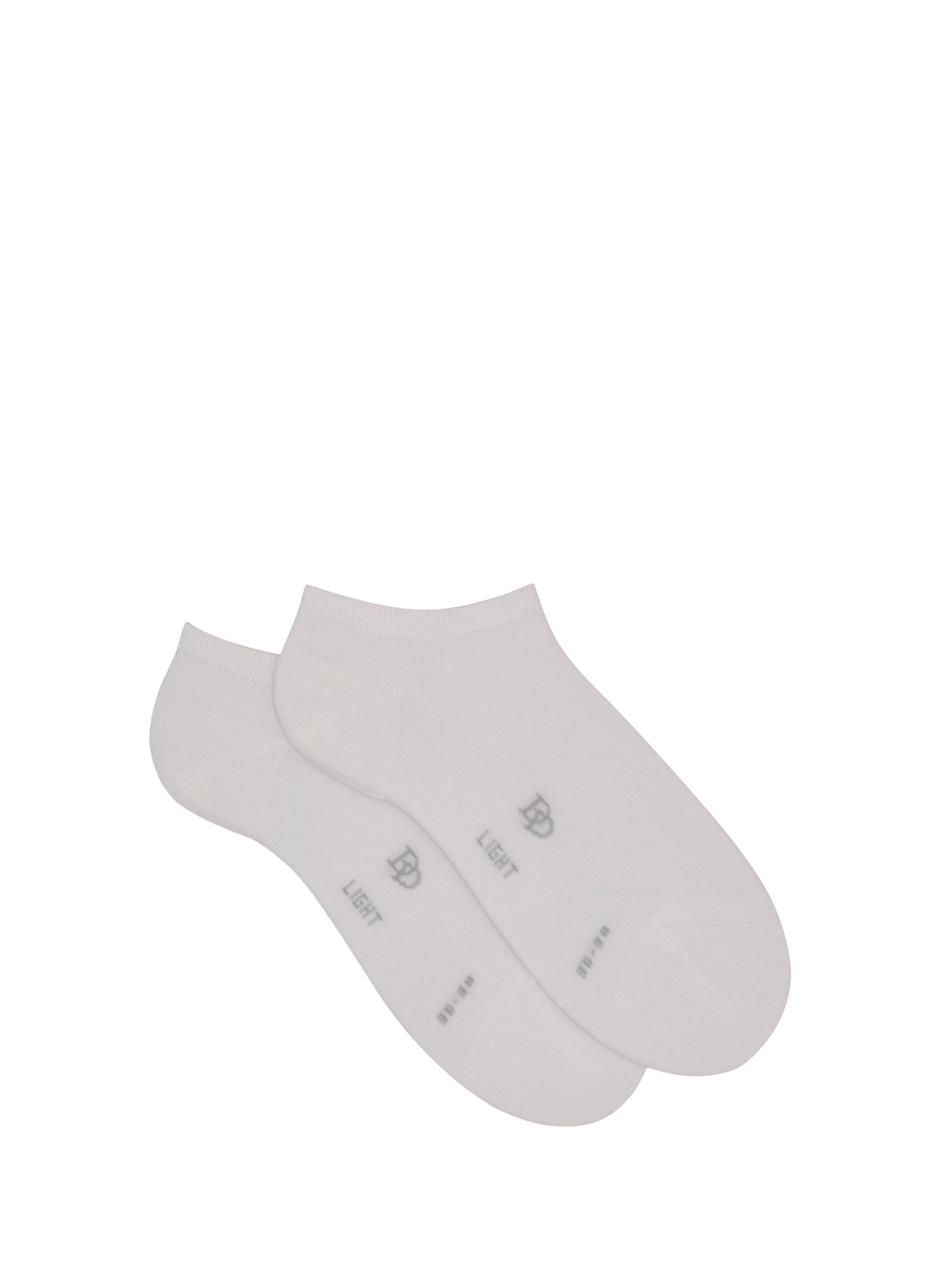 DORÉ DORÉ Low-cut cotton blend socks White