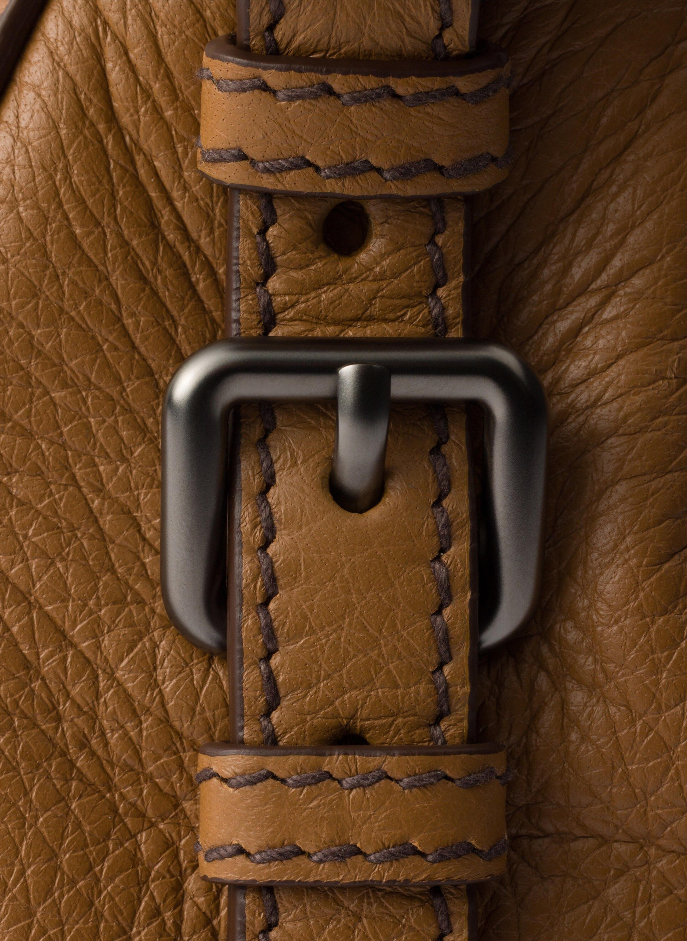 Grand cabas en cuir PRADA Marron