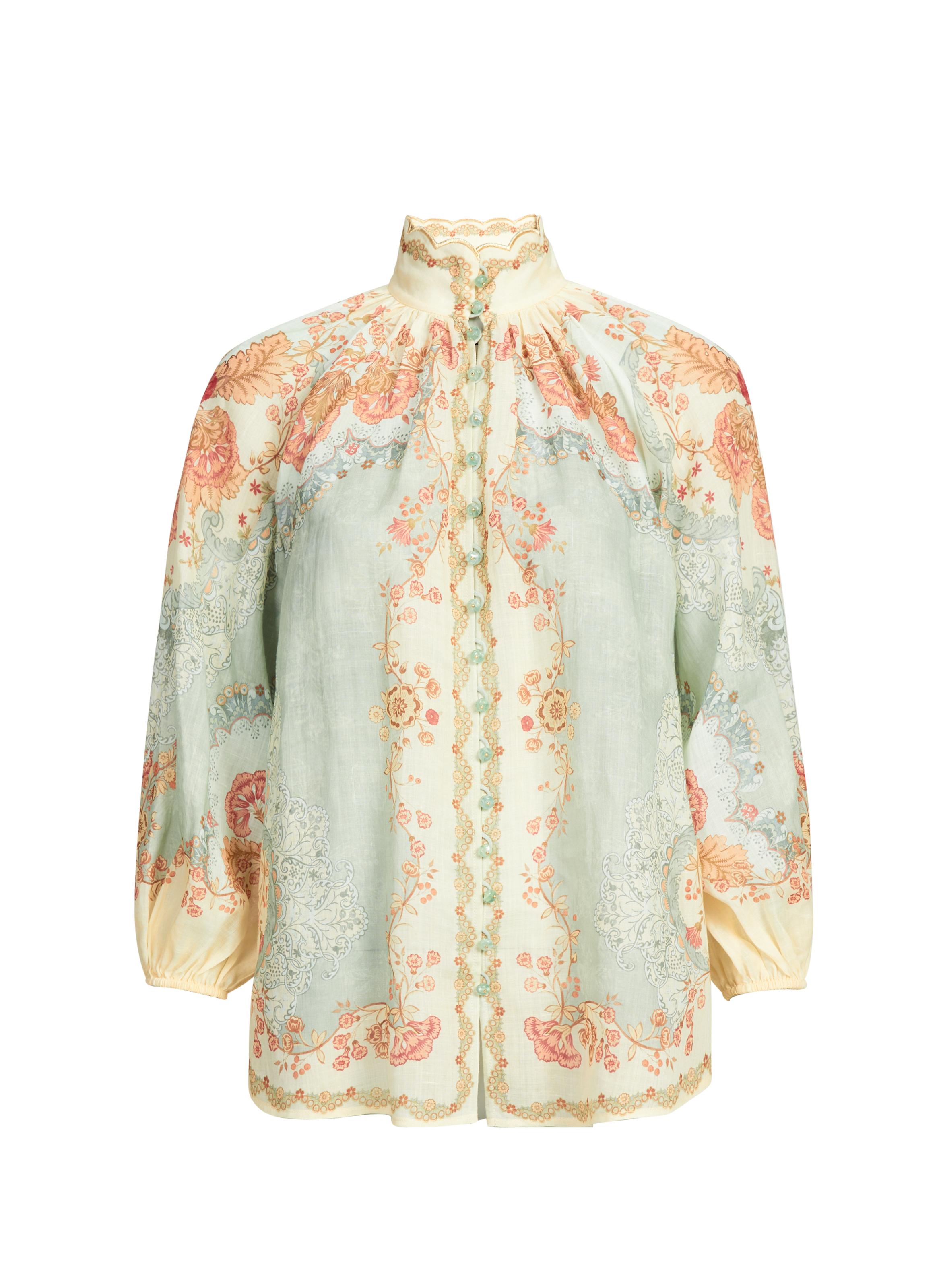 Blouse fleurie boutonnée ZIMMERMANN Multicolore