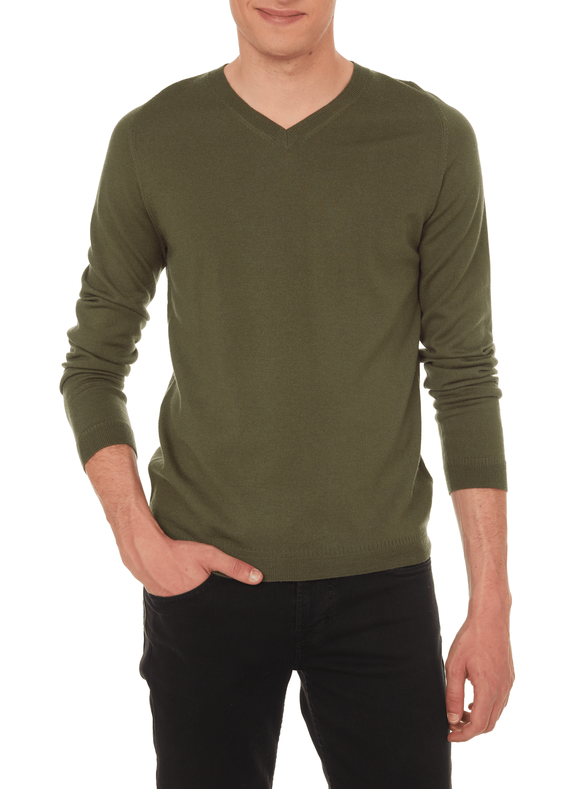 Merino wool jumper AU PRINTEMPS PARIS Green