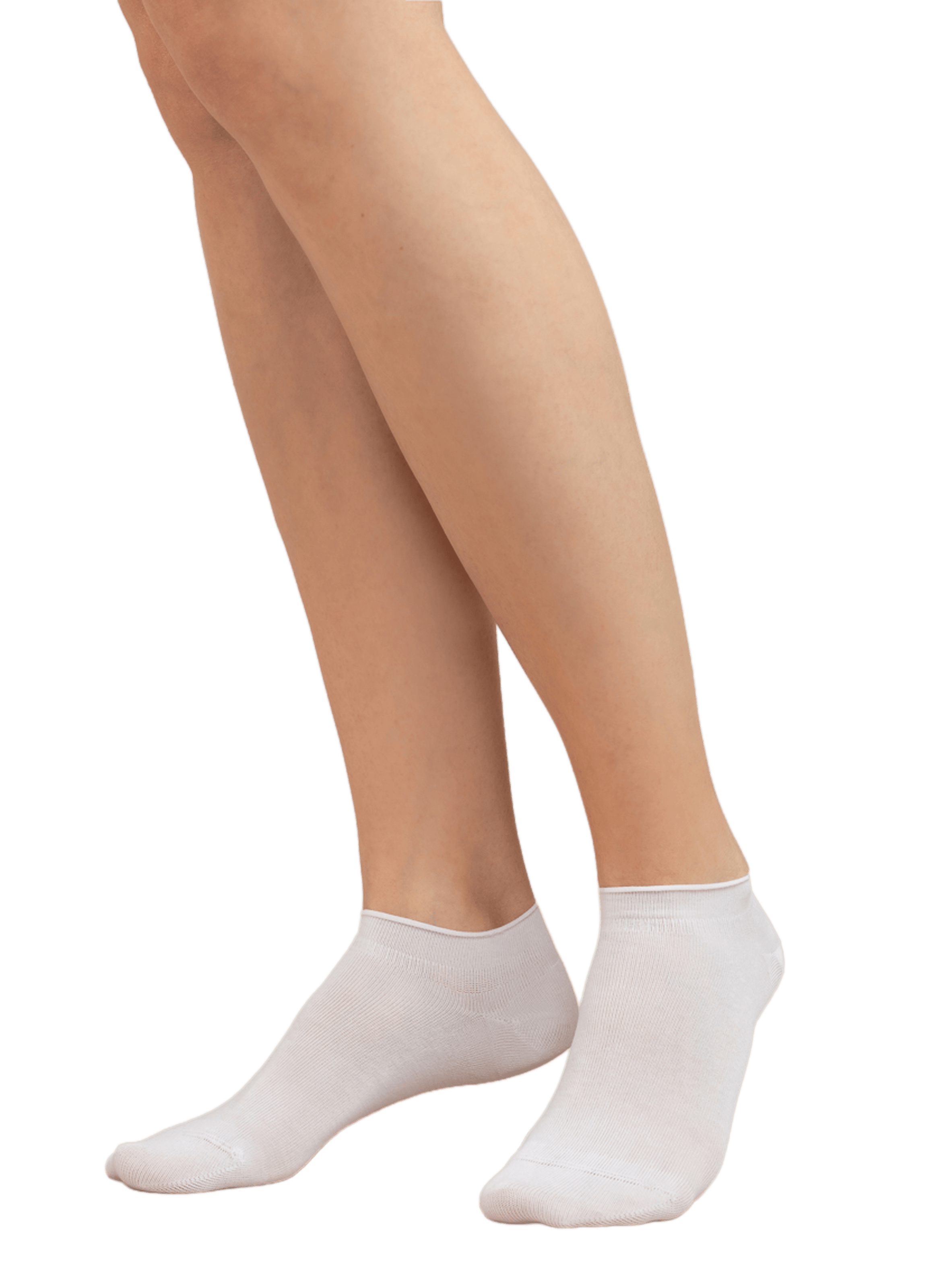 Chaussettes basses Fleur de peau en coton mélangé BLEUFORÊT Blanc