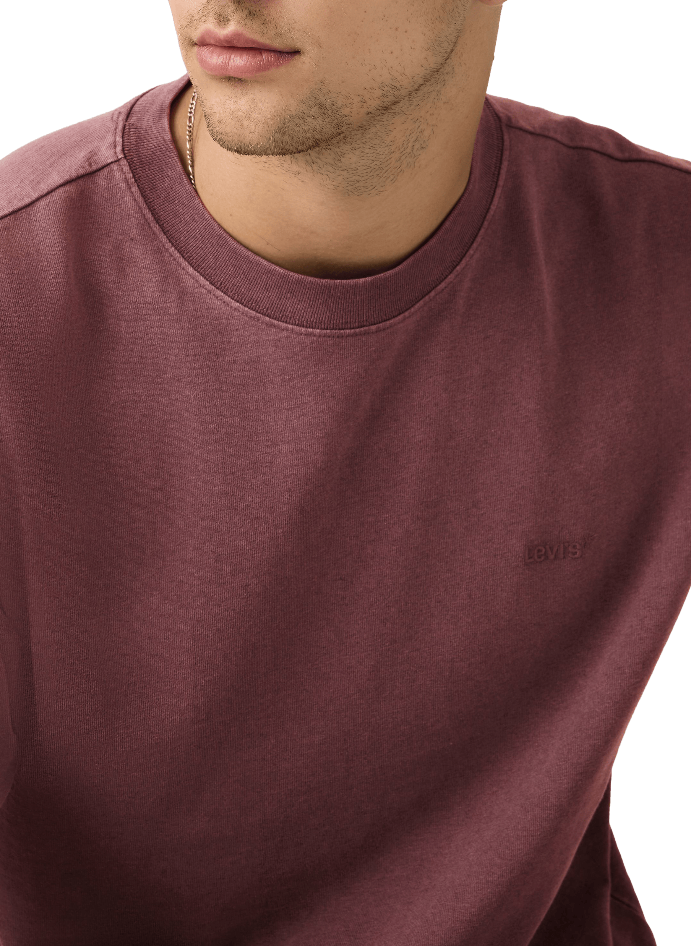 Straight logo cotton t-shirt LEVI'S Pink