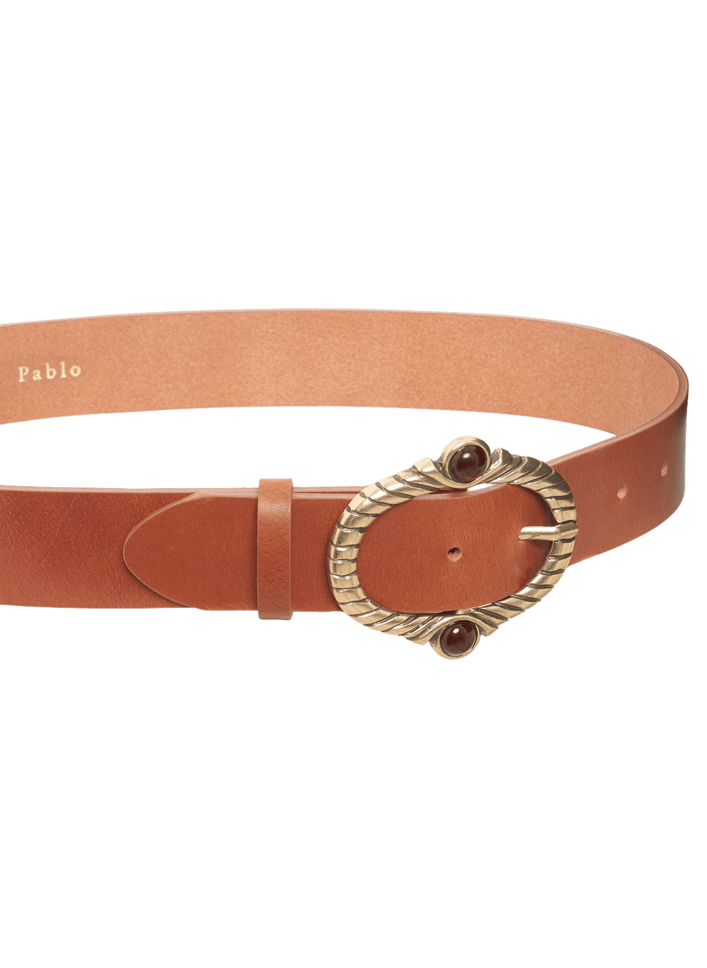 Ceinture en cuir - ona PABLO Marron