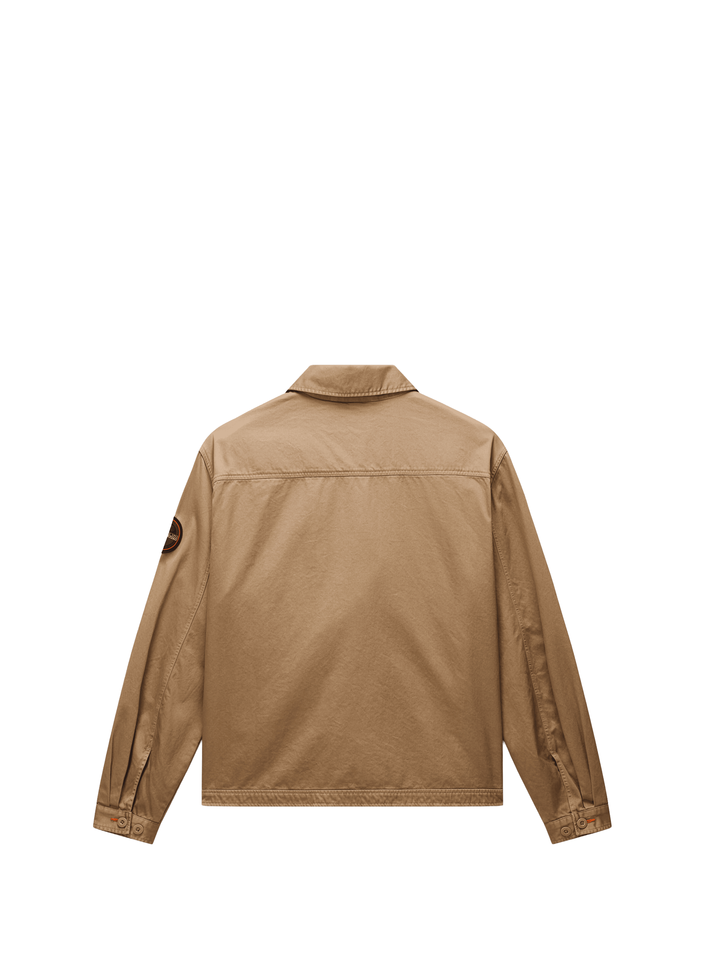 Veste droite Arrayanes à logo en coton NAPAPIJRI Beige