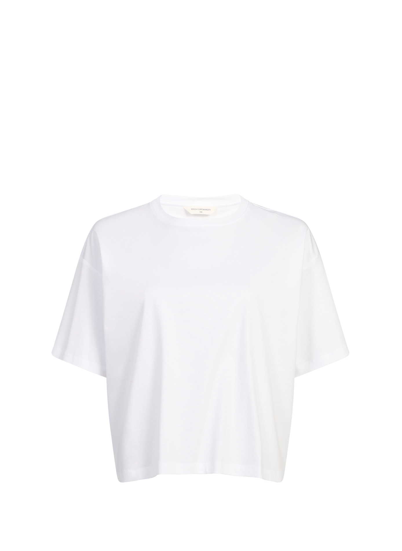 Tee-shirt ample uni en coton MSCH Blanc