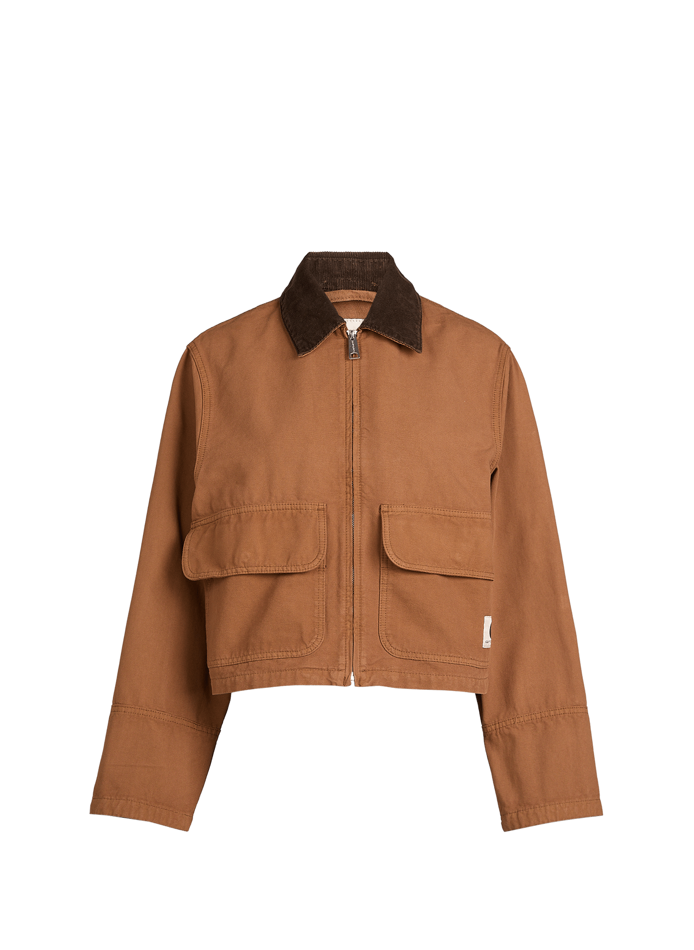 Straight jacket with ribbed collar CARHARTT WIP Brown