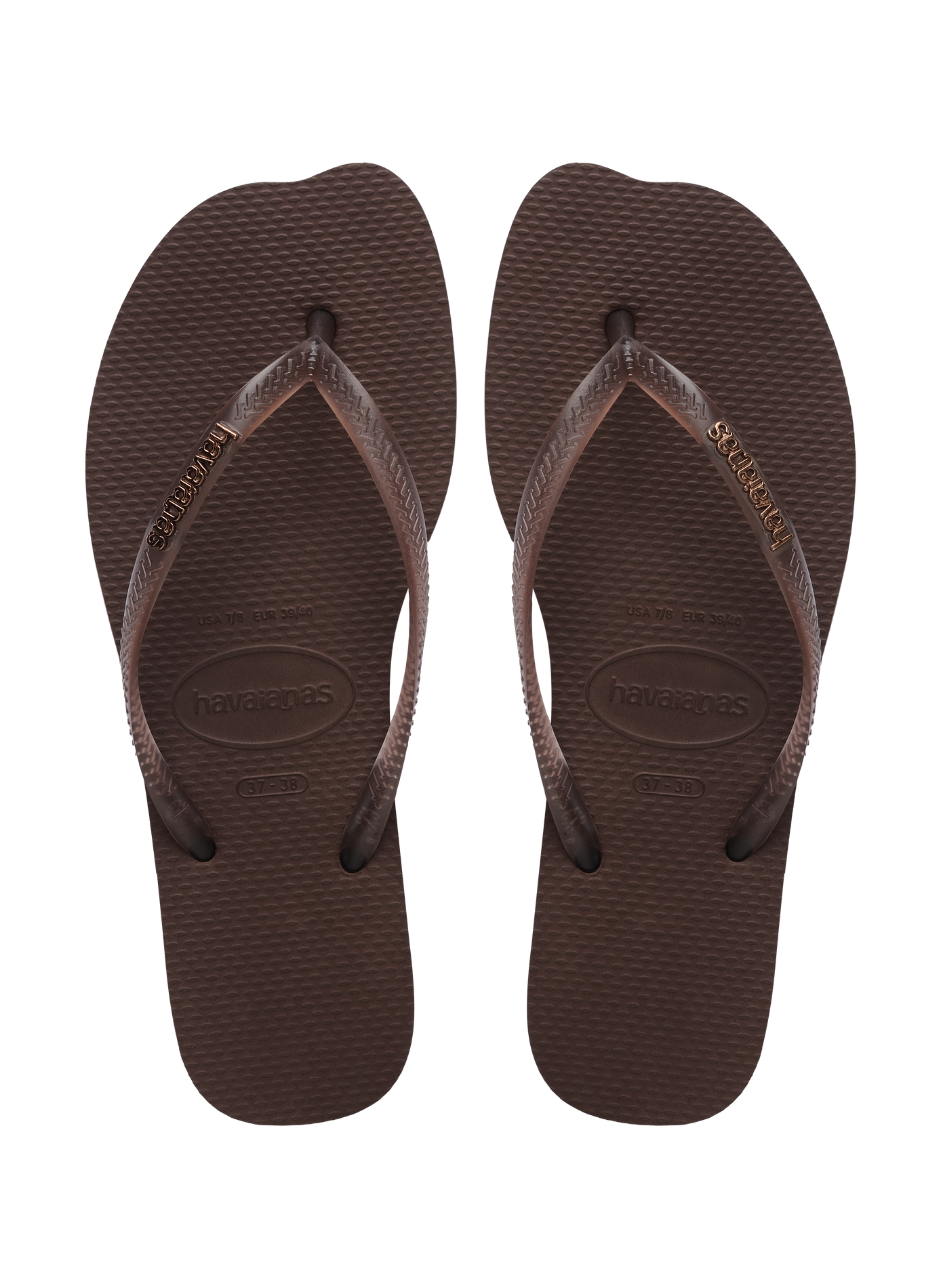 Tongs Slim Split HAVAIANAS Marron