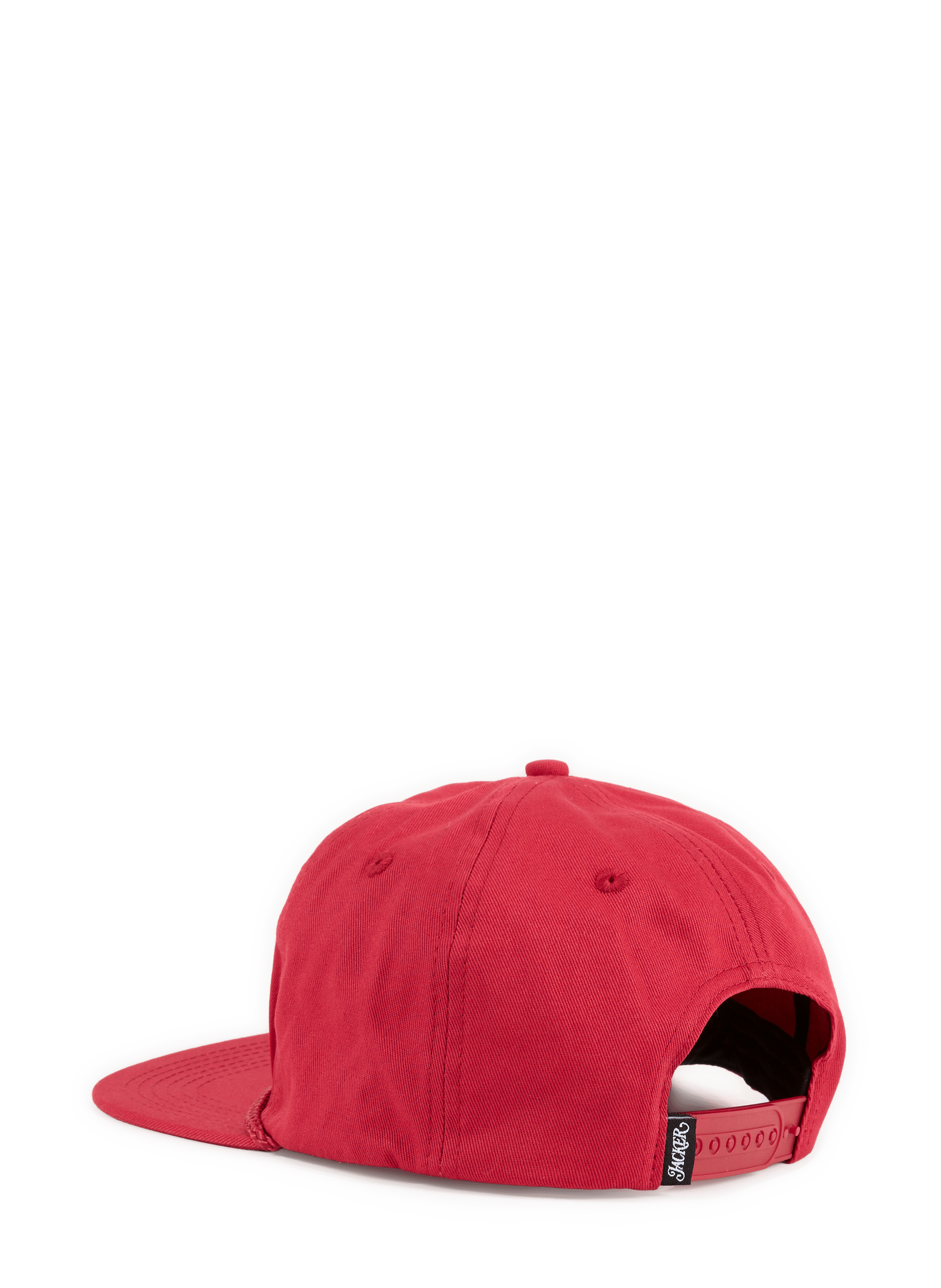 Casquette à logo brodé en coton JACKER. Rouge