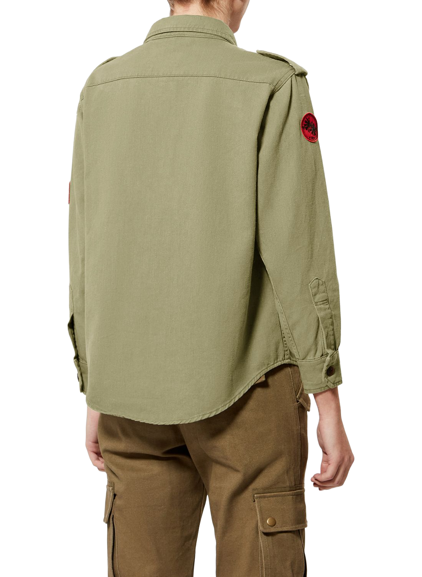 Surchemise Umberta en sergé de coton ISABEL MARANT Kaki