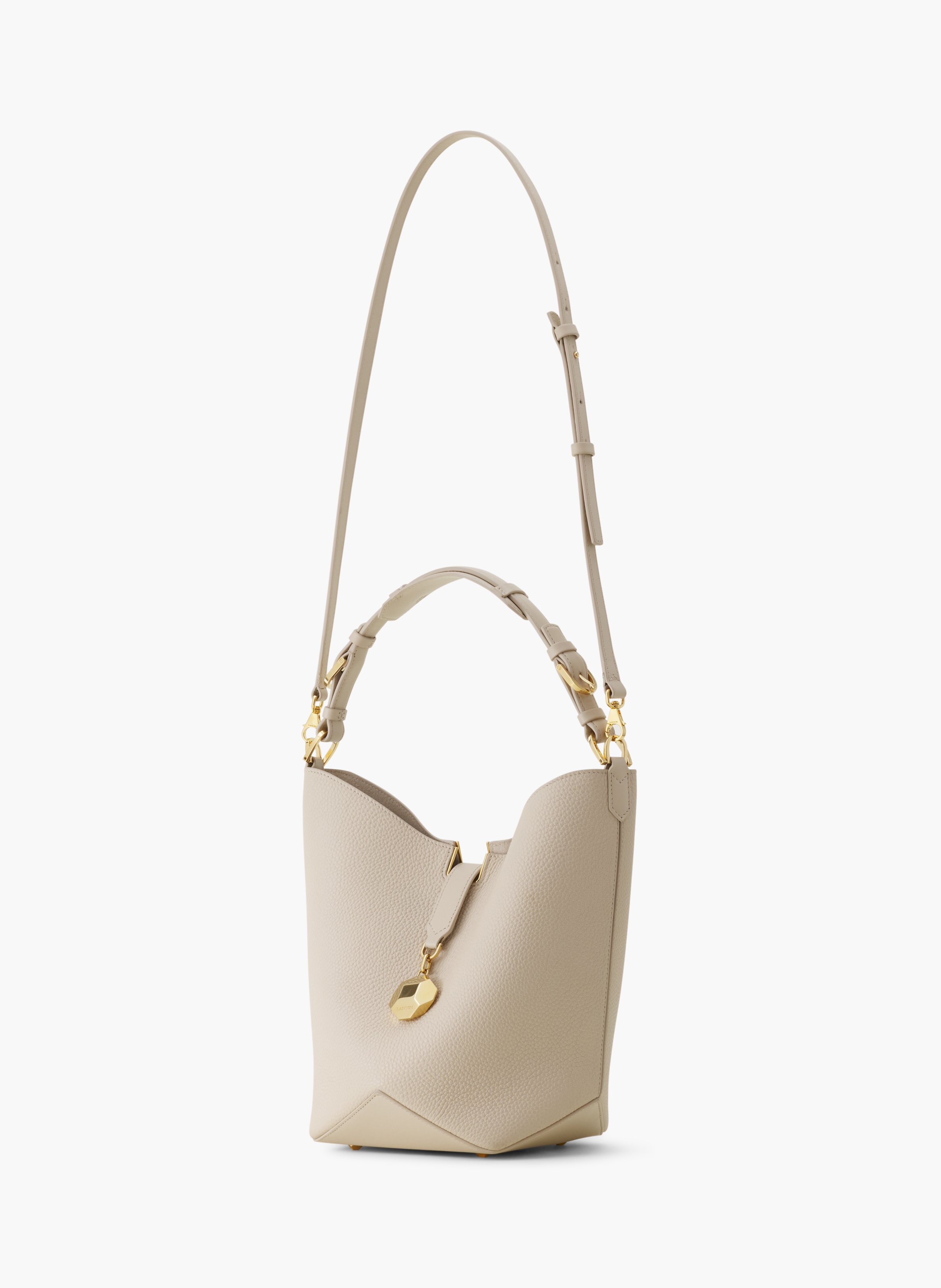 Sac seau catch by lanvin en cuir LANVIN Blanc