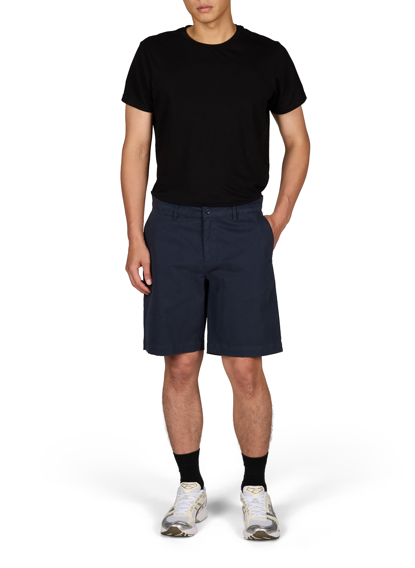 Cotton-blend chino-style shorts AIGLE Blue