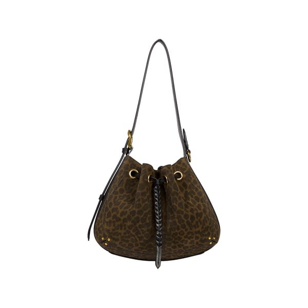 Sac seau Andy à détail tressé en cuir Sac seau Andy à détail tressé en cuir