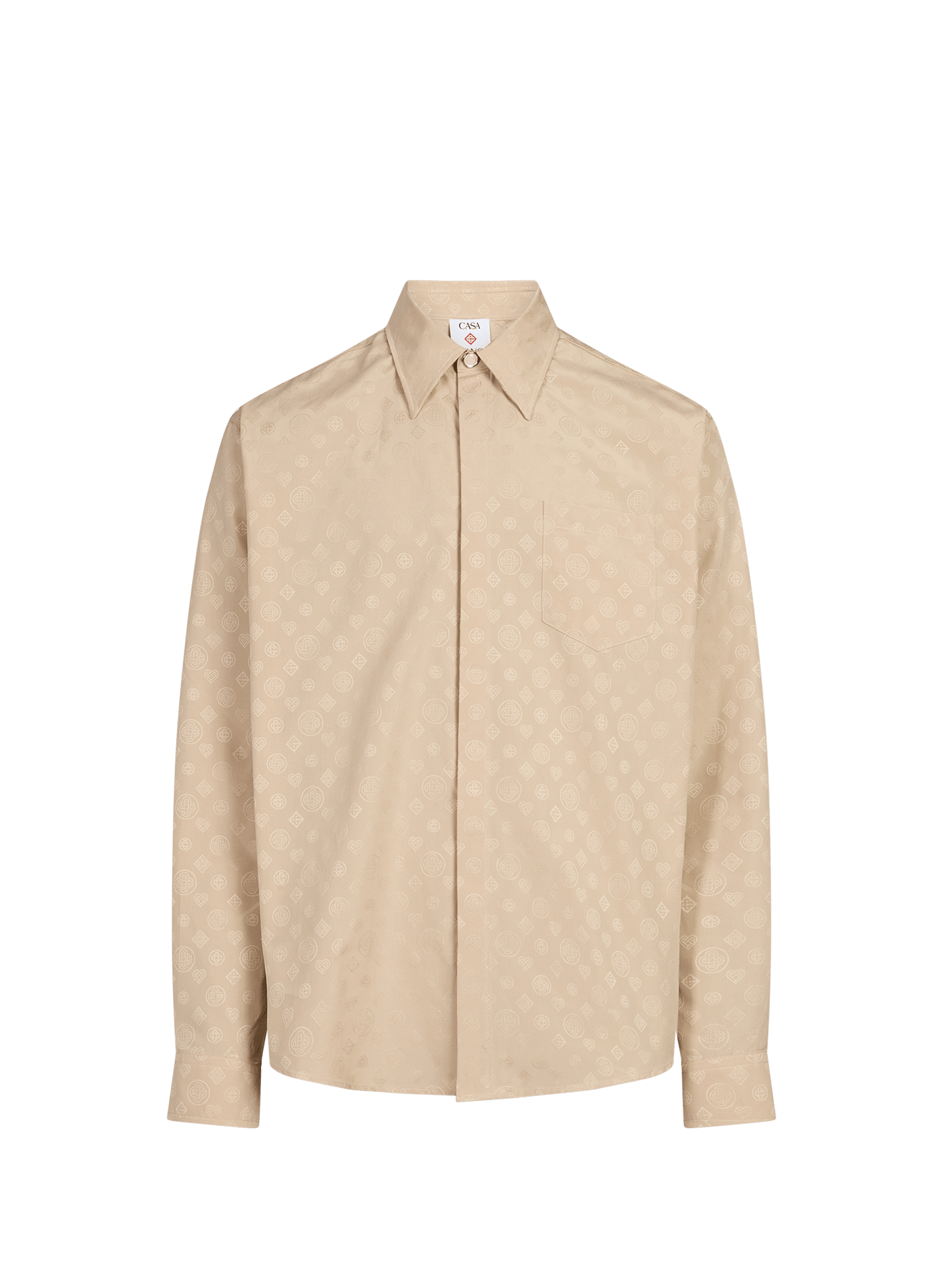 Chemise droite jacquard CASABLANCA PARIS Marron