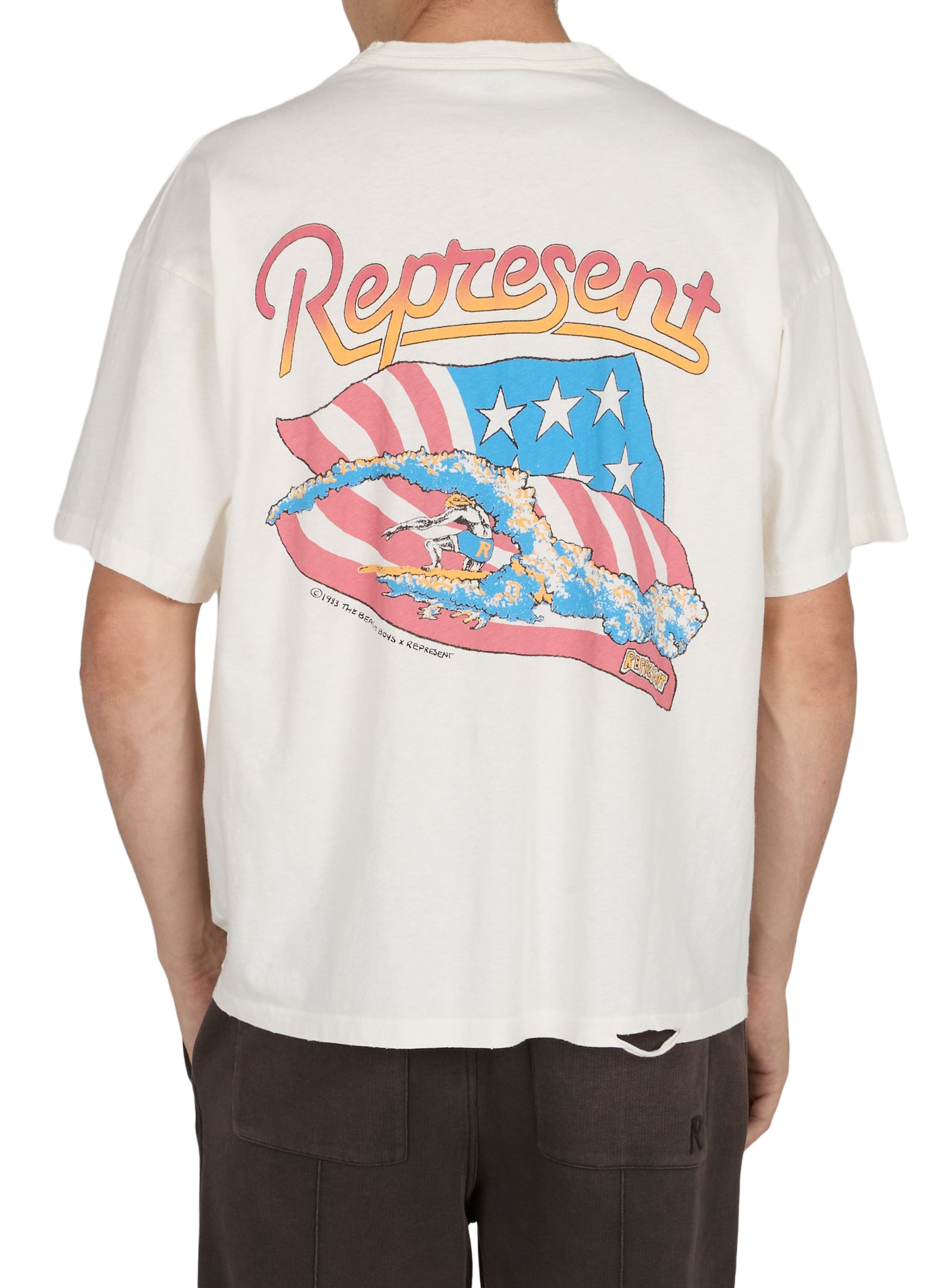 Tee-shirt en coton REPRESENT Blanc