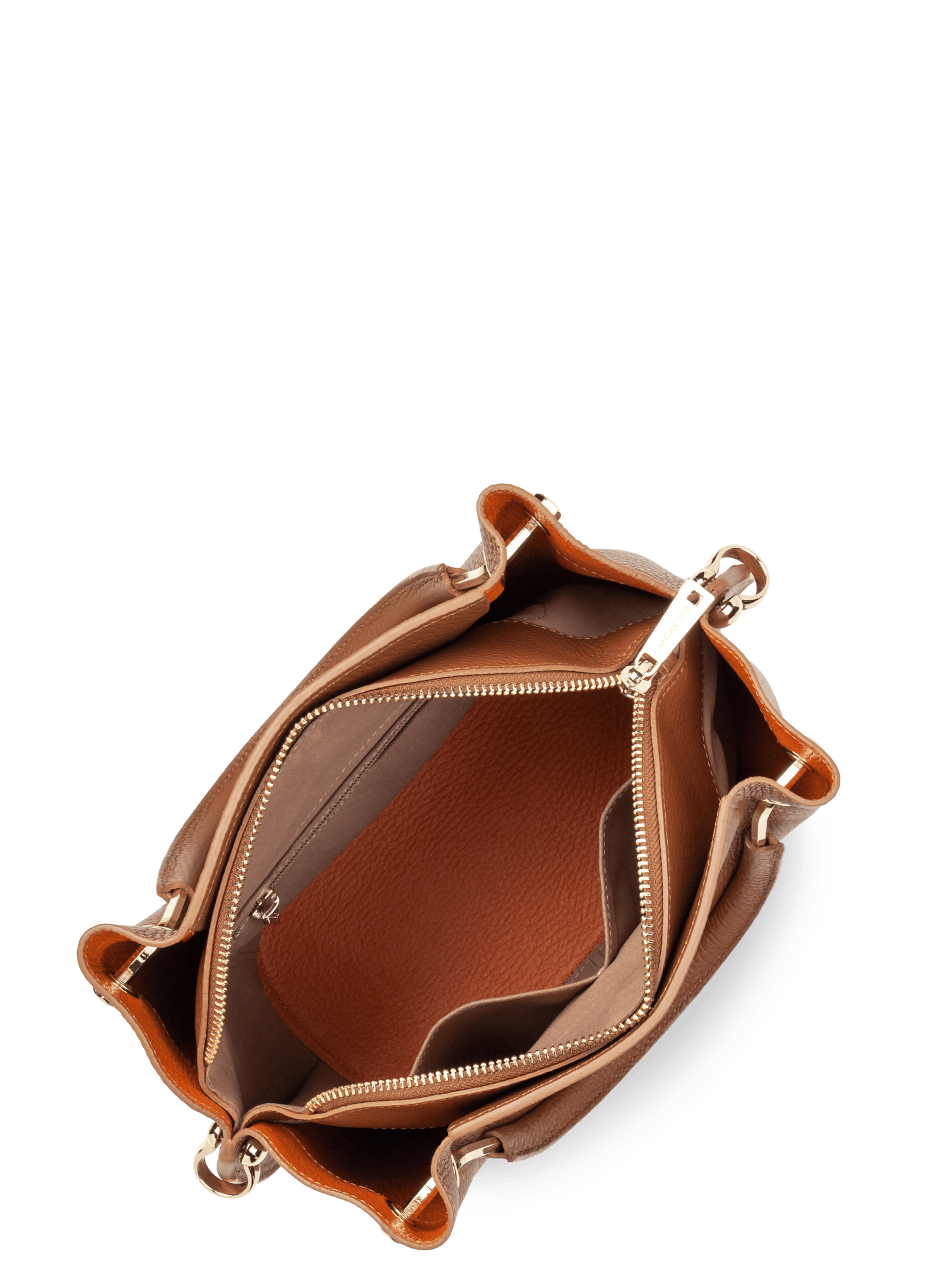 Sac à main - foulonné double louisa | Marron LANCASTER Femme