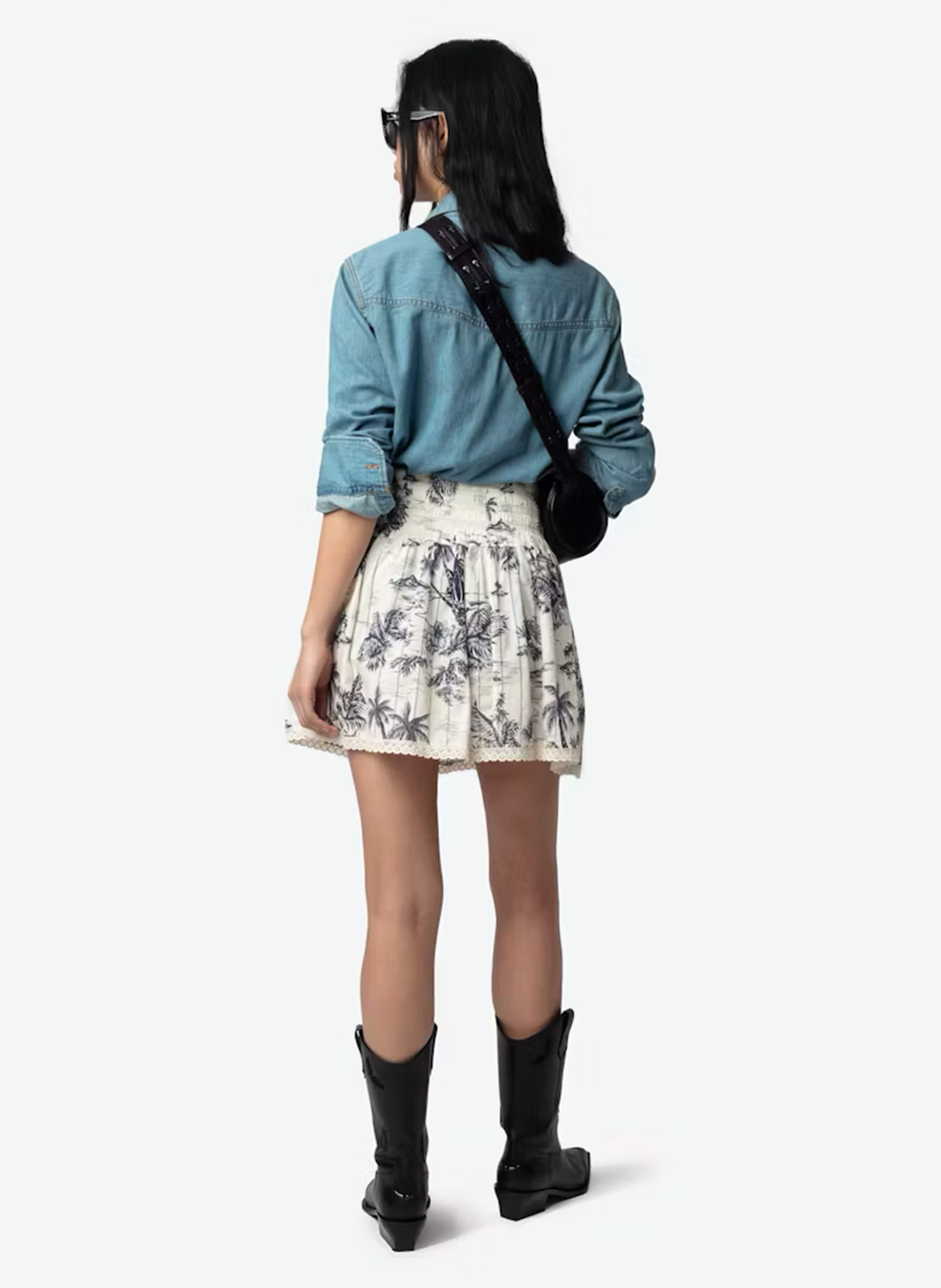 Chemise droite en coton thelma ZADIG&VOLTAIRE Bleu
