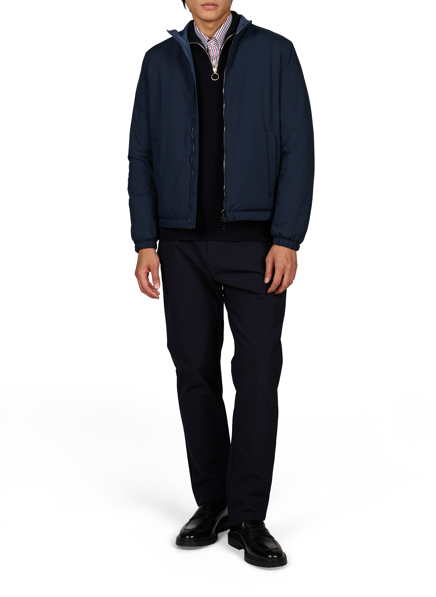 Veste zippée droite col montant PAUL & SHARK Bleu