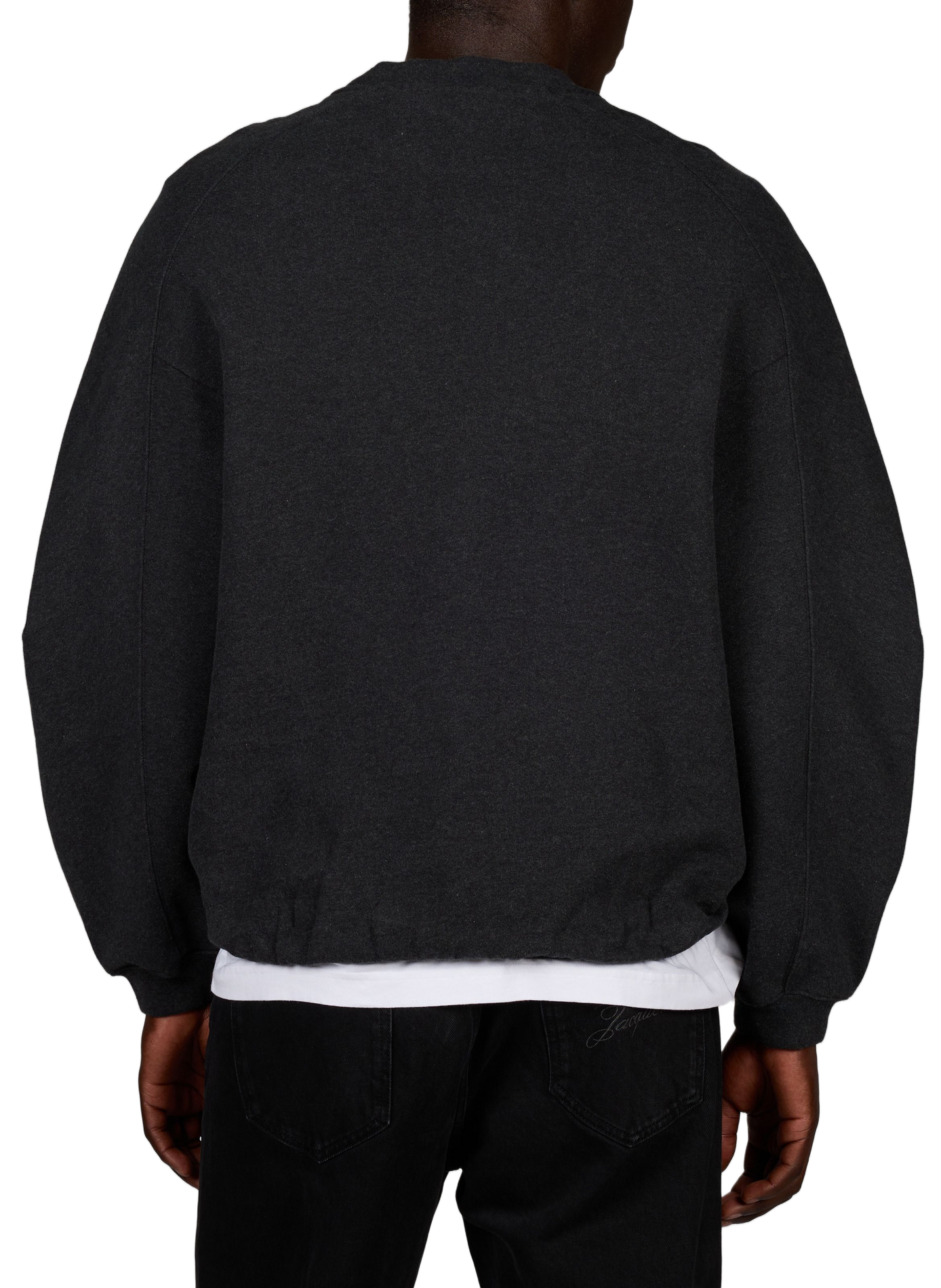 Le Sweatshirt Ruban en coton mélangé JACQUEMUS Gris