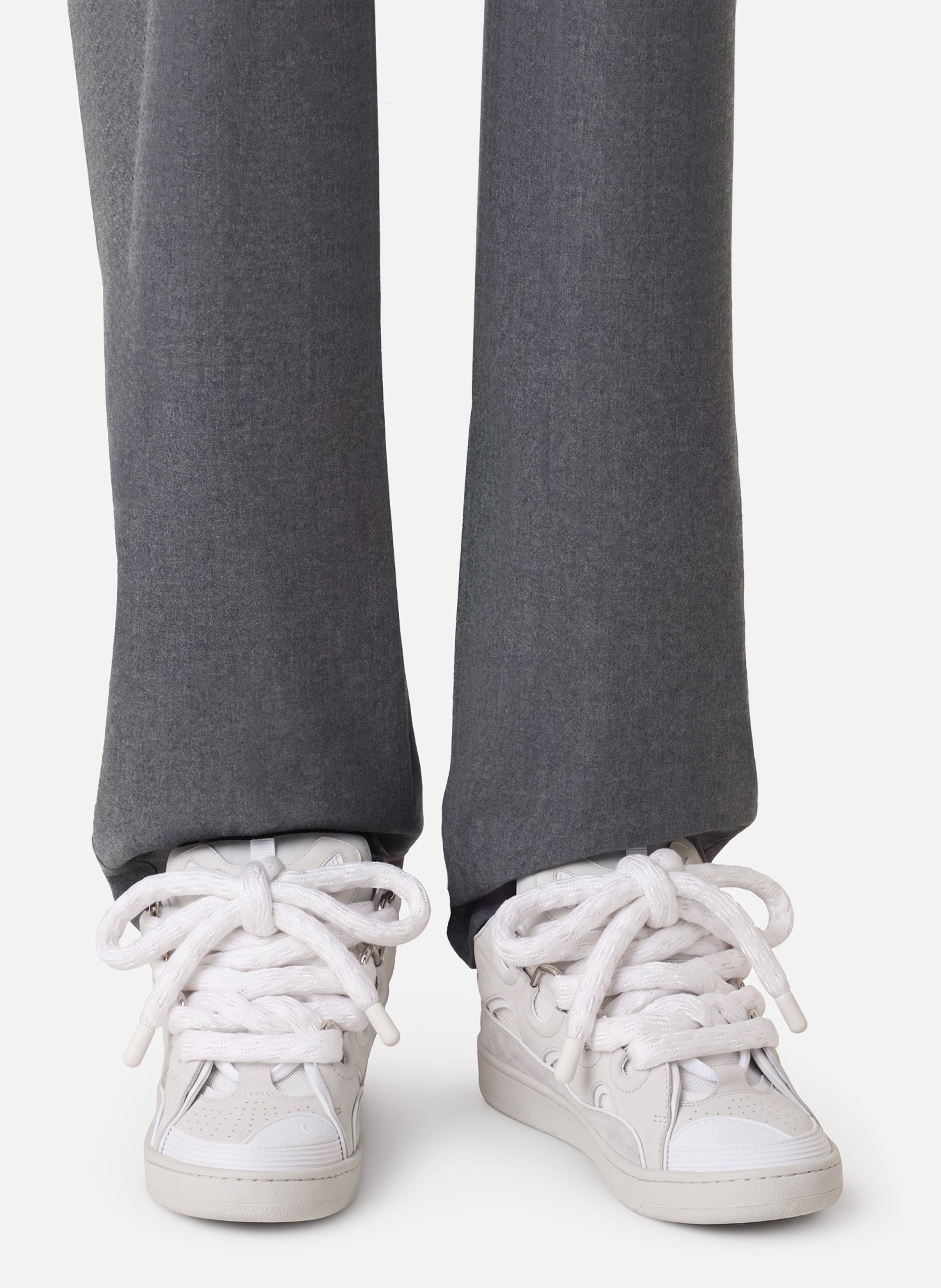 Sneakers curb snake en cuir LANVIN Blanc